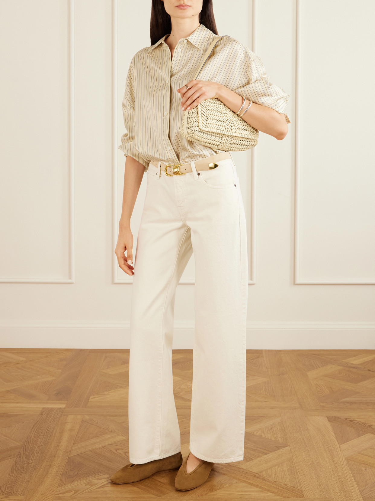 The Nesson Woven Shoulder Bag