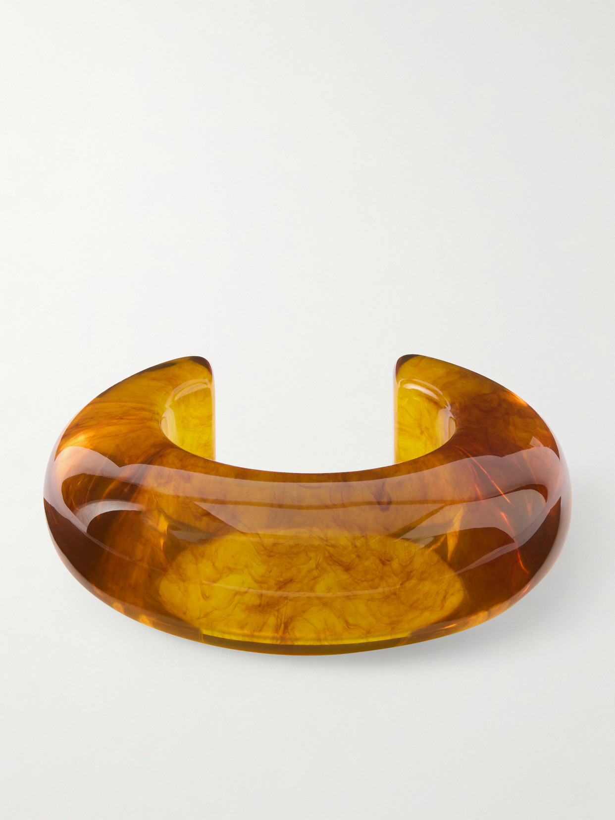 Lizzie Fortunato Arc Tortoiseshell Resin Cuff In Brown