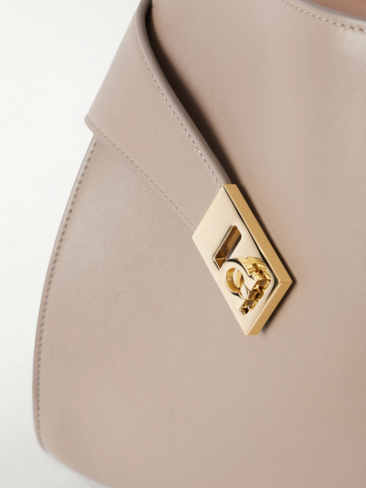 Hug Small Embellished Cracked-Leather Tote