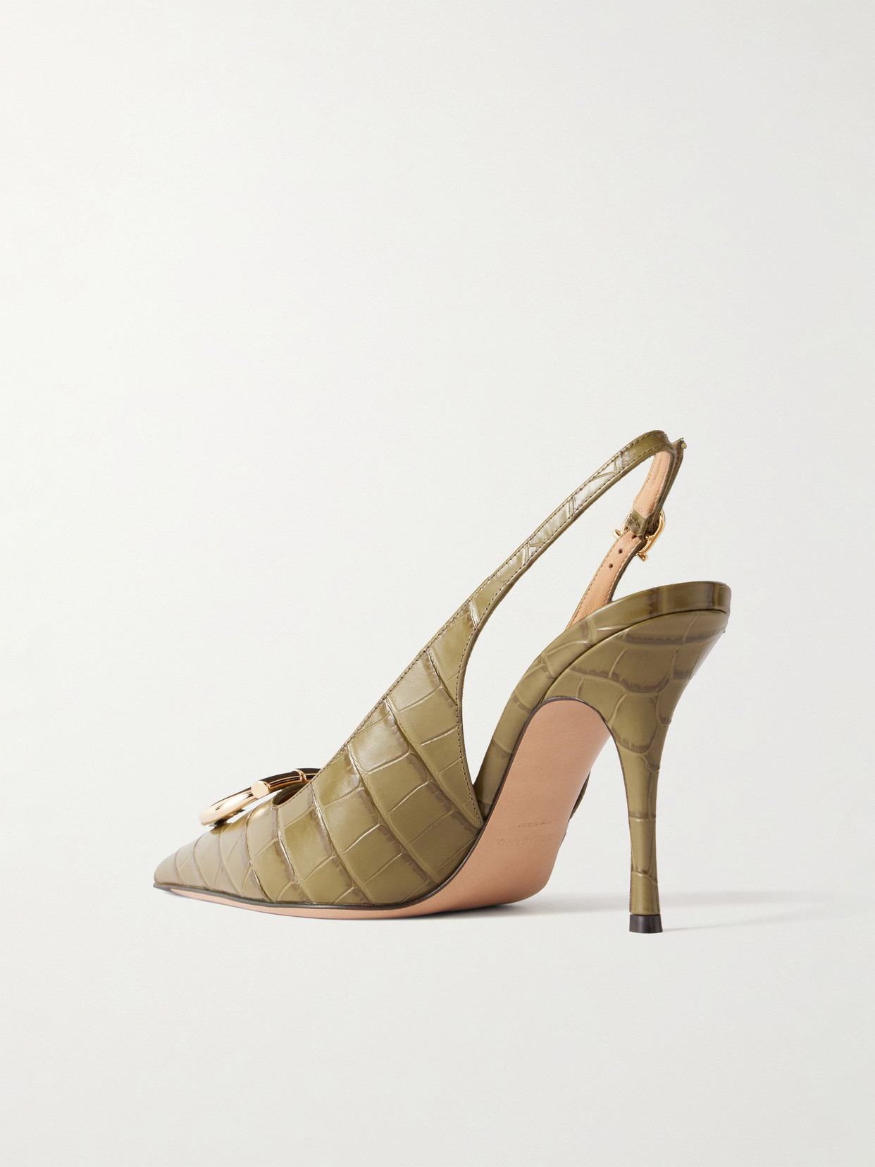 Sara 95 Croc-Effect Slingback