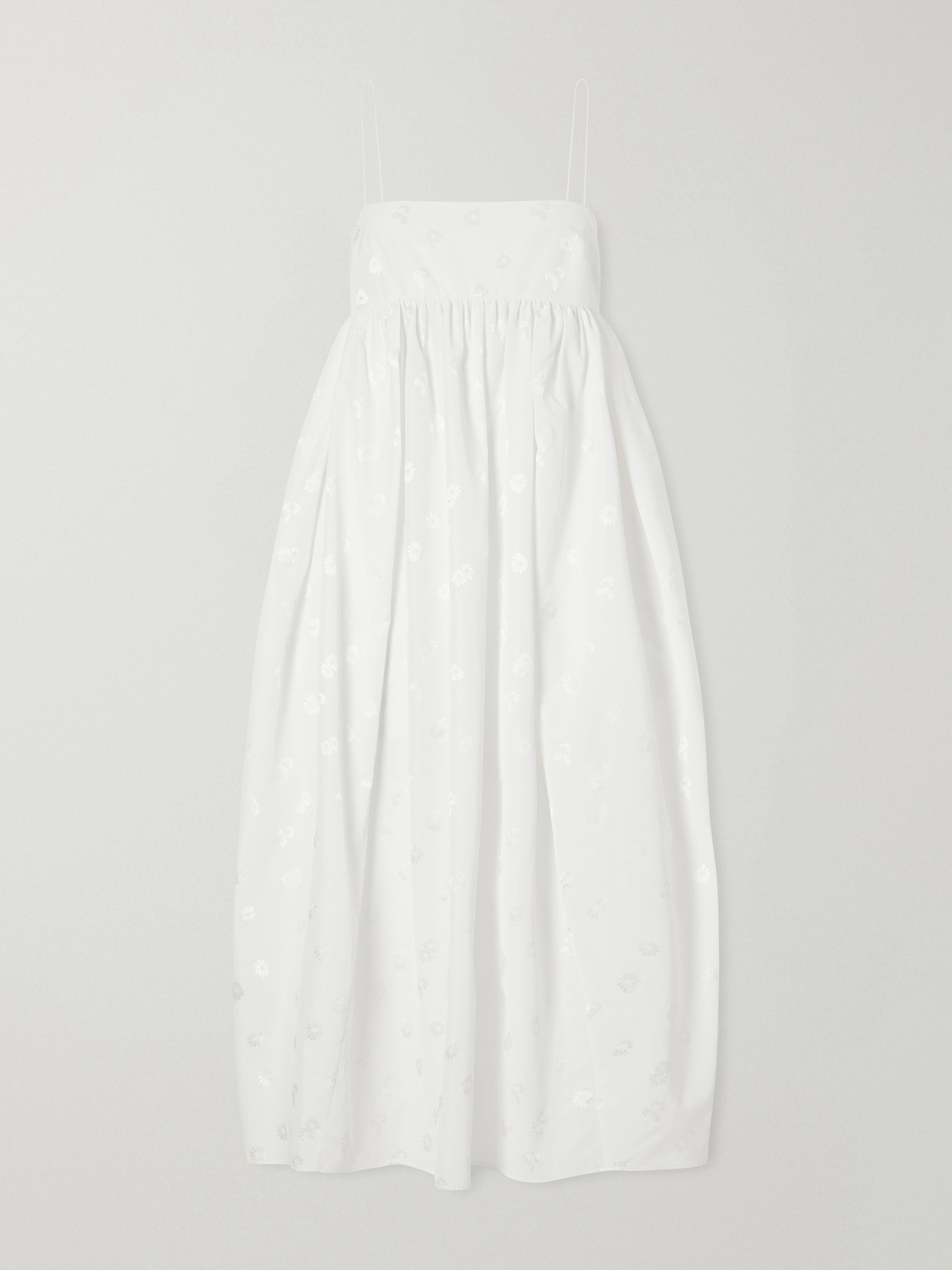 Cecilie Bahnsen Cbvilma Floral-jacquard Maxi Dress In White