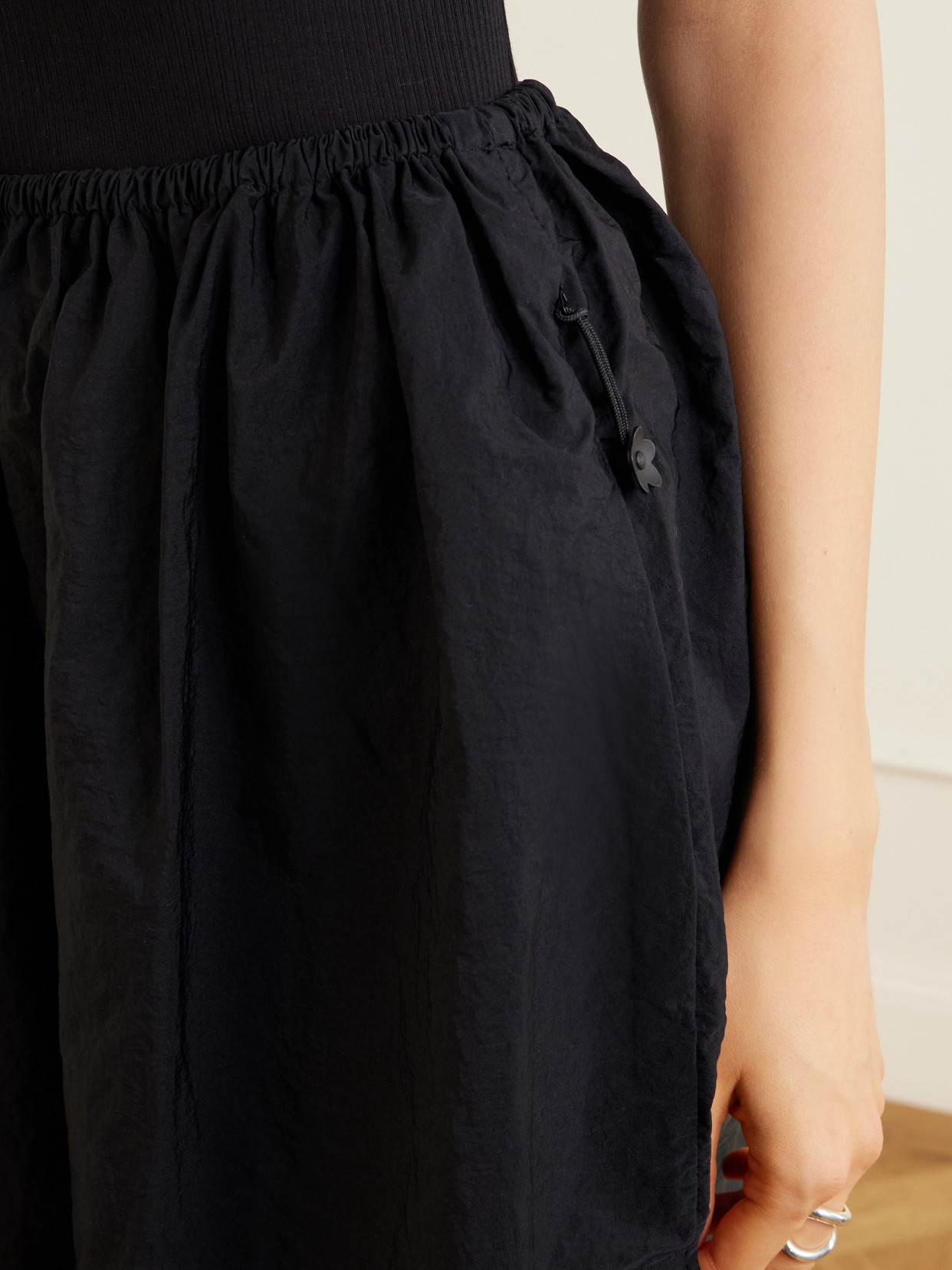 Cbfiella Embroidered Scalloped Taffeta Midi