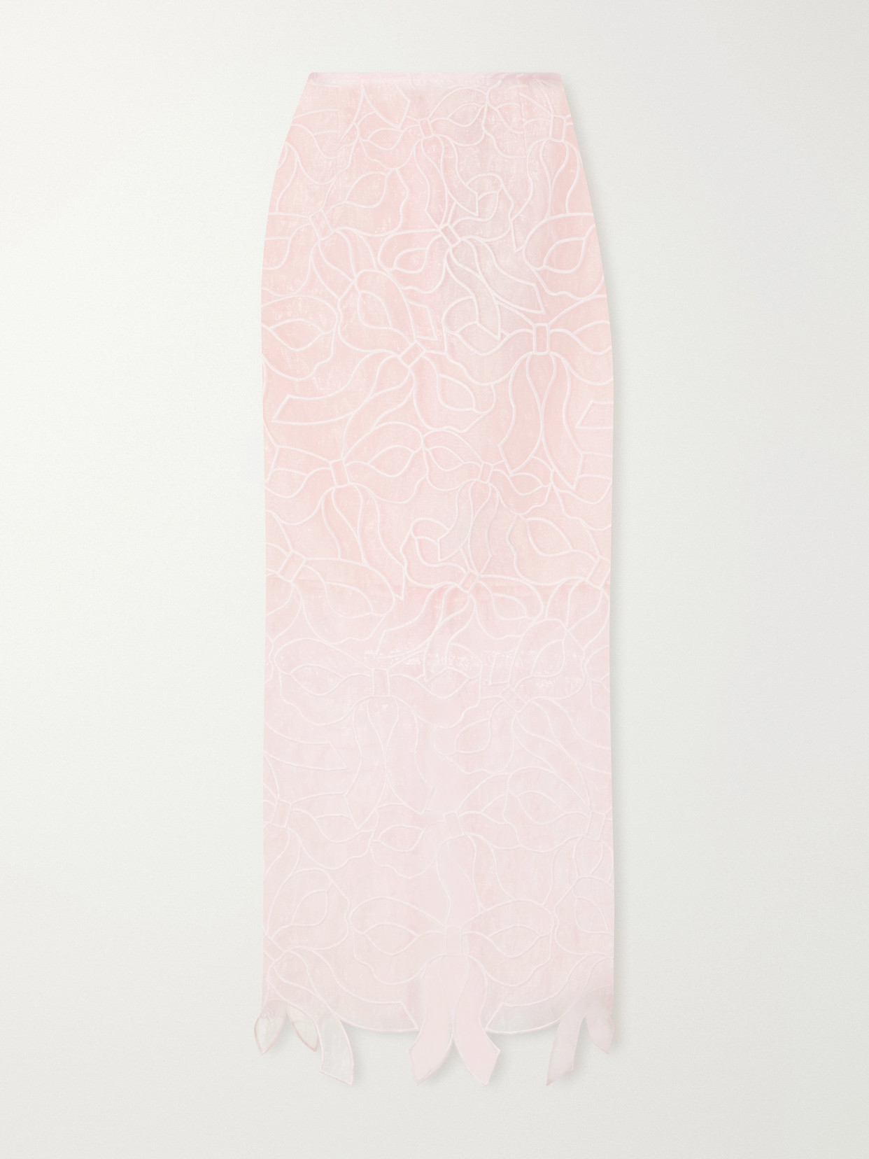 Cecilie Bahnsen Cbgus Embroidered Organza Maxi Skirt