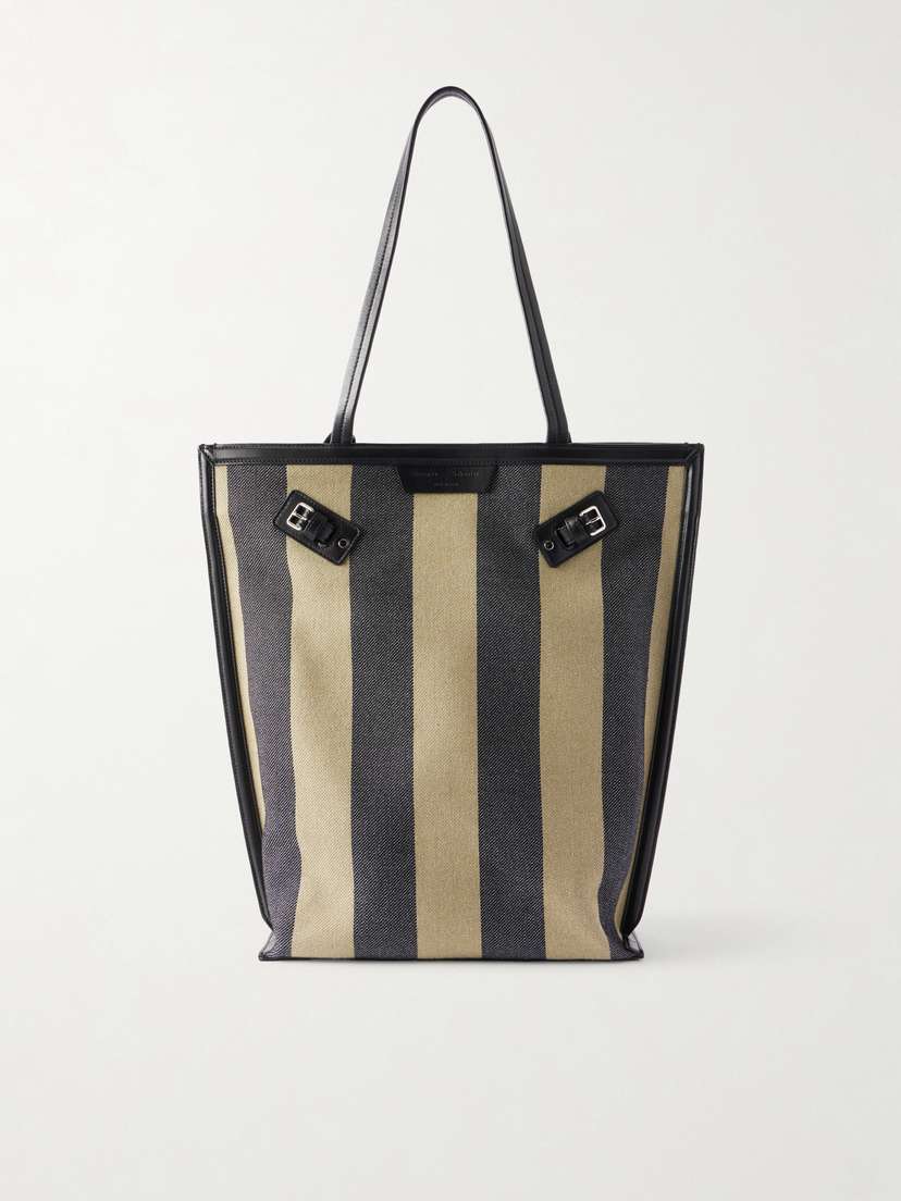 Proenza Schouler North South Days Striped Leather-trimmed Canvas Tote