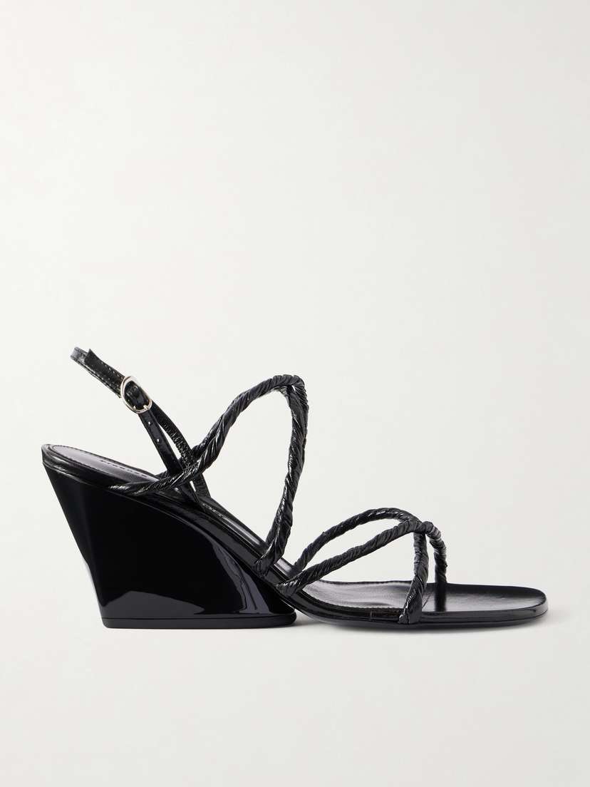 Proenza Schouler Twist Slant Leather Wedge Sandals | Thumbnail 6 Proenza Schouler Twist Slant Leather Wedge Sandals | Thumbnail 6