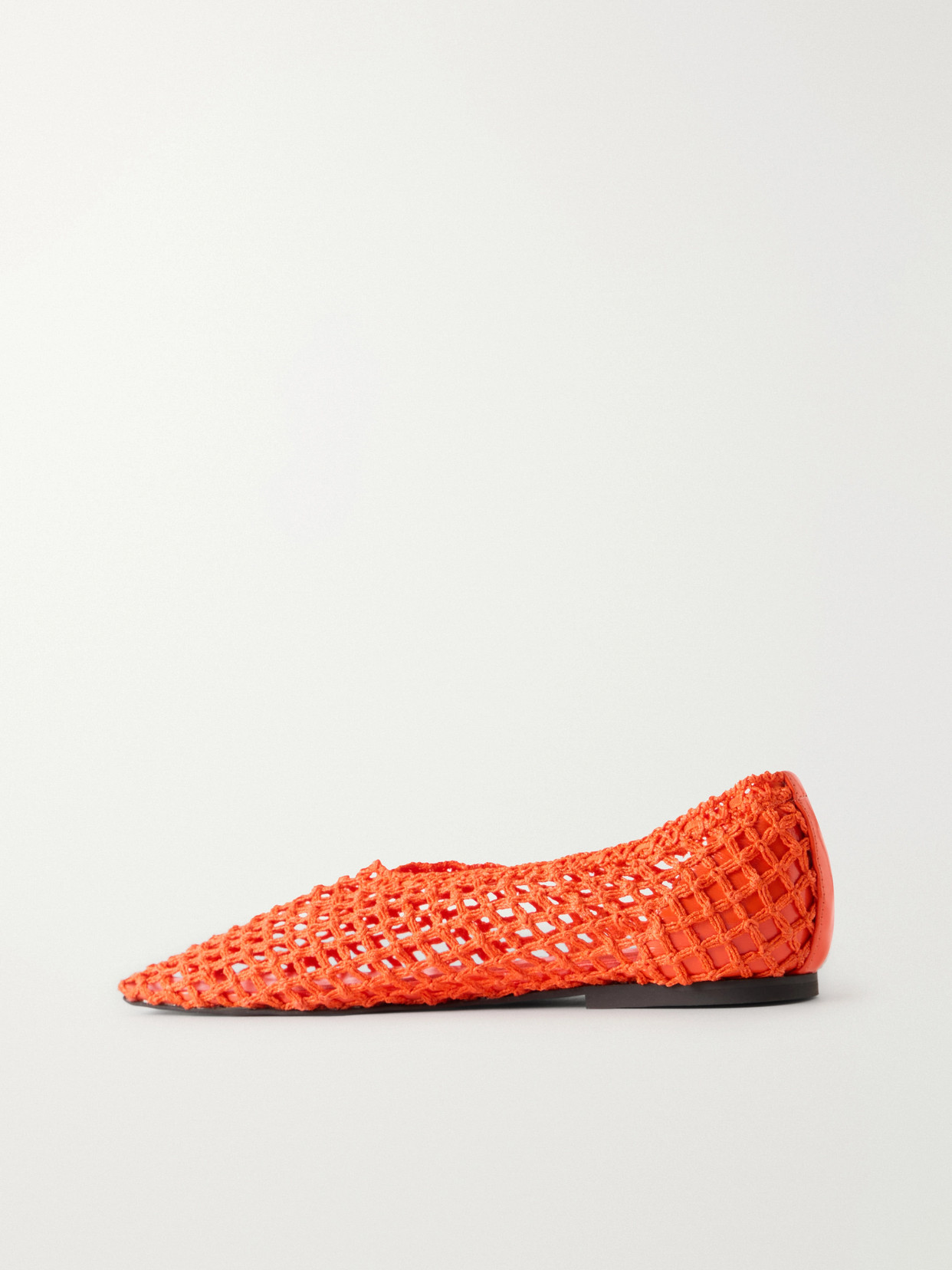 Slant Crocheted Ballet Flats