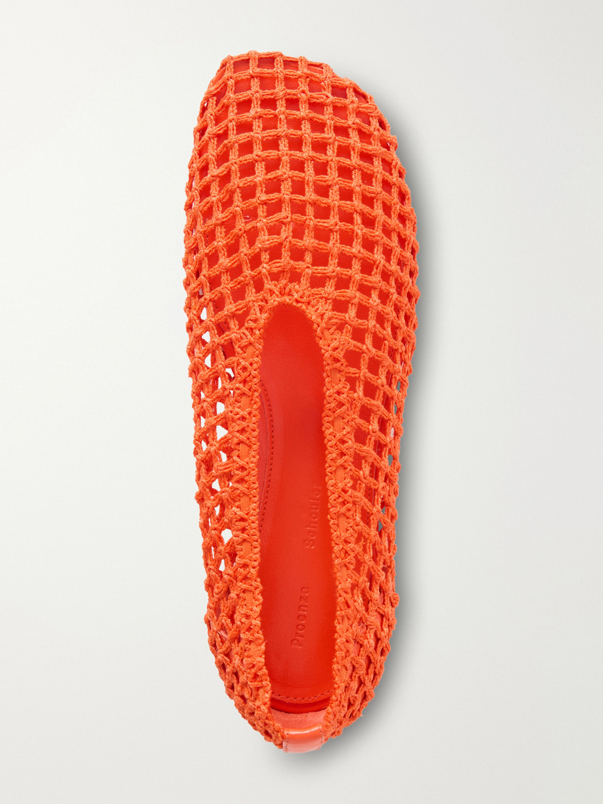 Slant Crocheted Ballet Flats