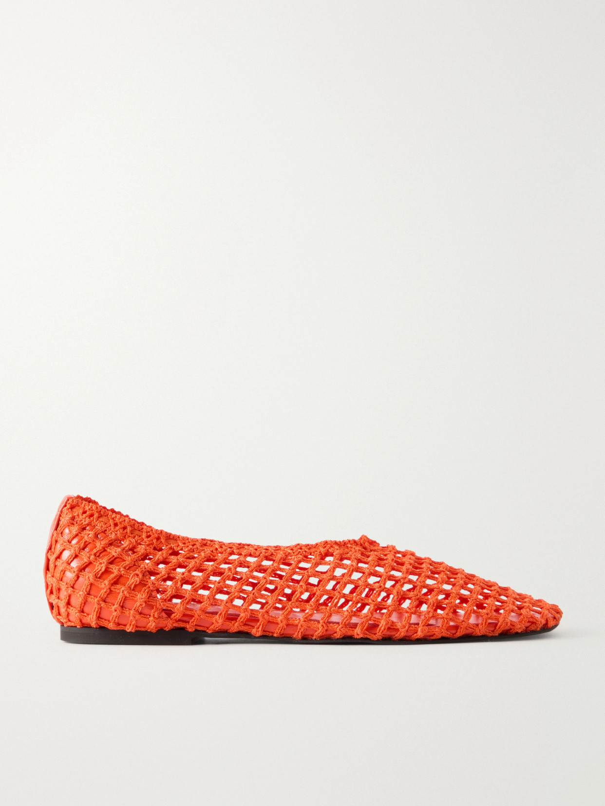 Slant Crocheted Ballet Flats