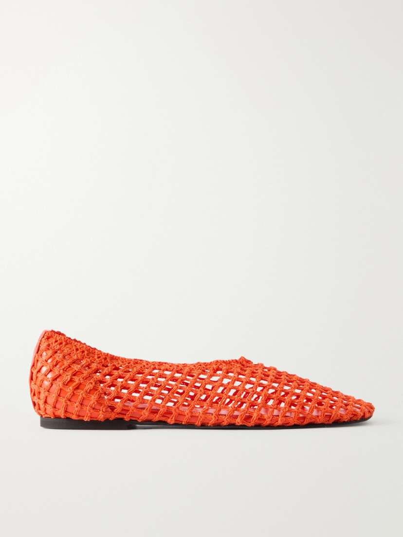 Slant Crocheted Ballet Flats