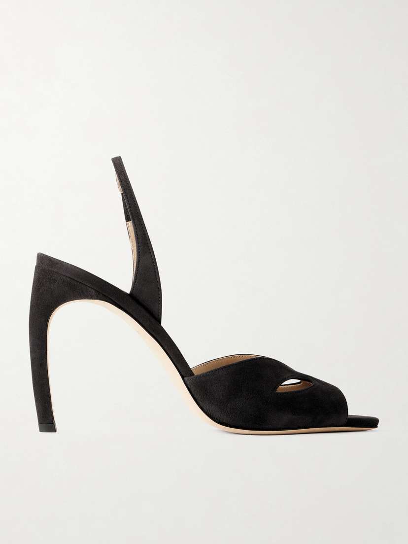 Victoria Beckham Harlow Mask Suede Sandals | Thumbnail 6