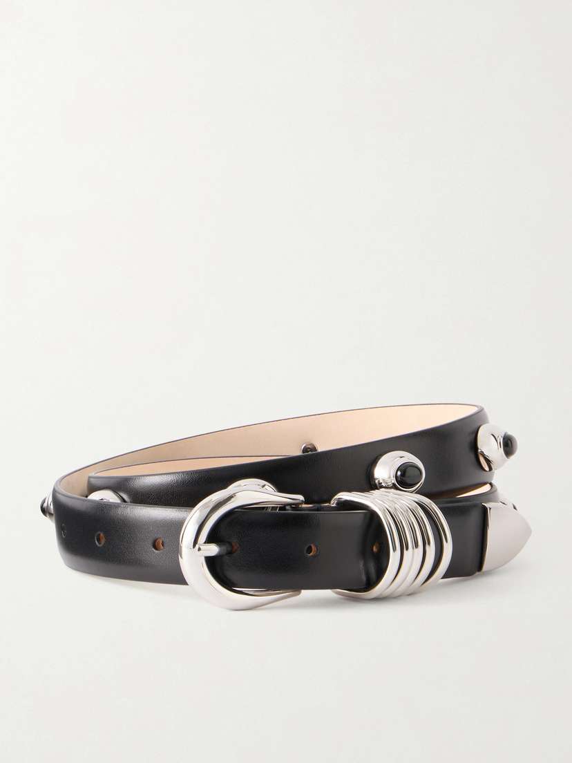 Déhanche Hollyhock Stone Embellished Leather Belt | Thumbnail 4 Déhanche Hollyhock Stone Embellished Leather Belt | Thumbnail 4