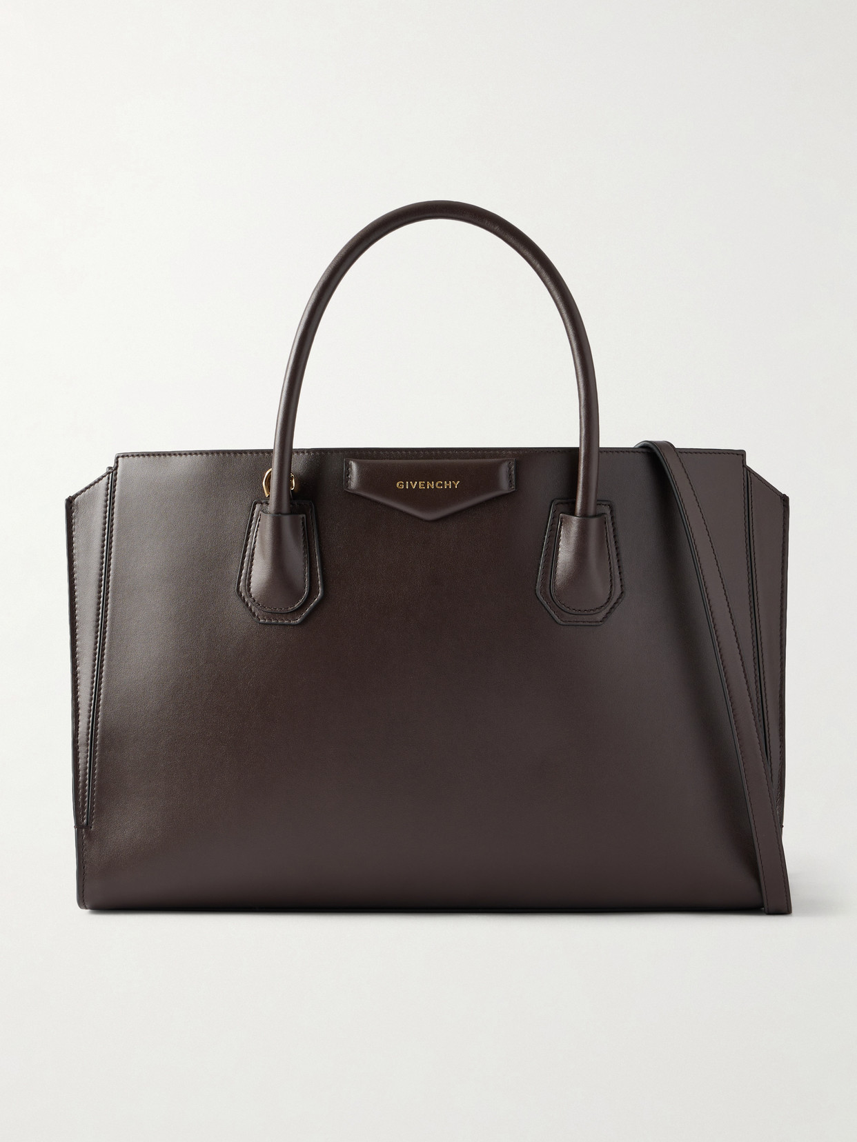 Givenchy Antigona Catchall Medium Leather Shoulder Bag In Brown