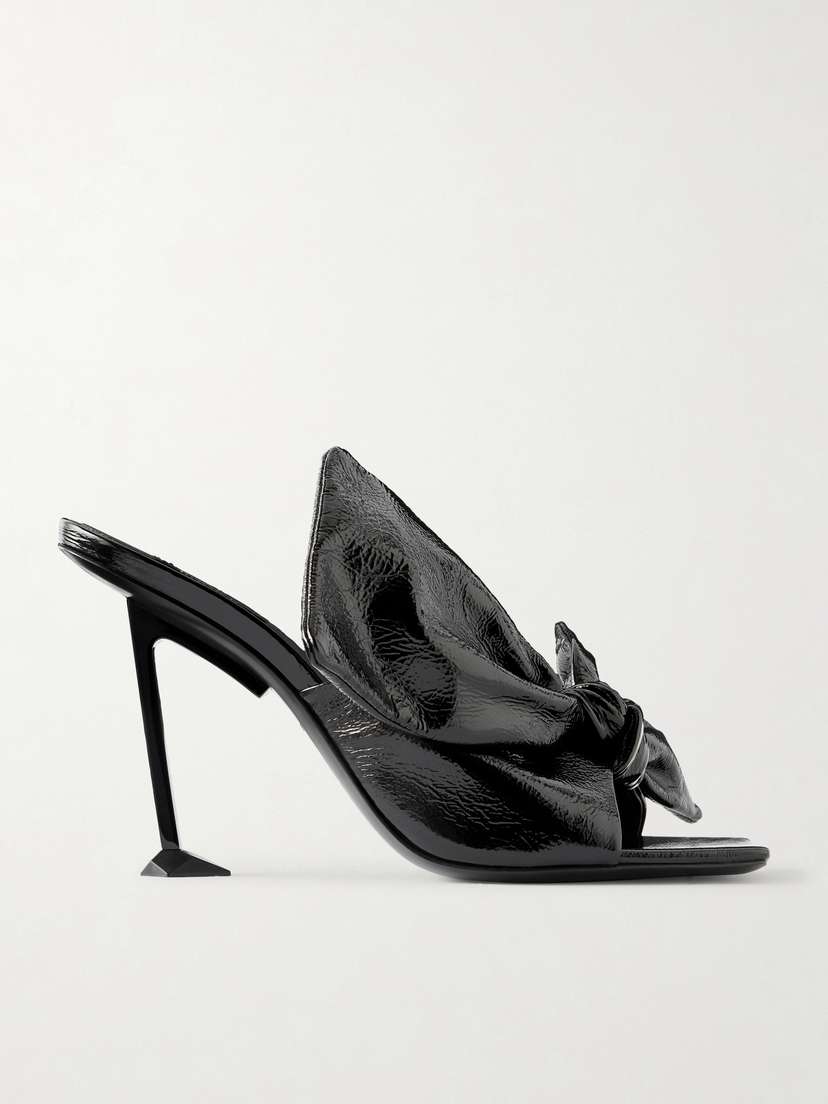 Givenchy Boudoir Bow-detailed Leather Mules