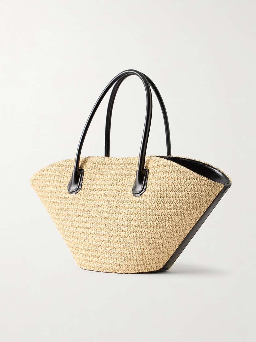 Givenchy Antigona Small Leather-trimmed Raffia Tote | Thumbnail 4 Givenchy Antigona Small Leather-trimmed Raffia Tote | Thumbnail 4