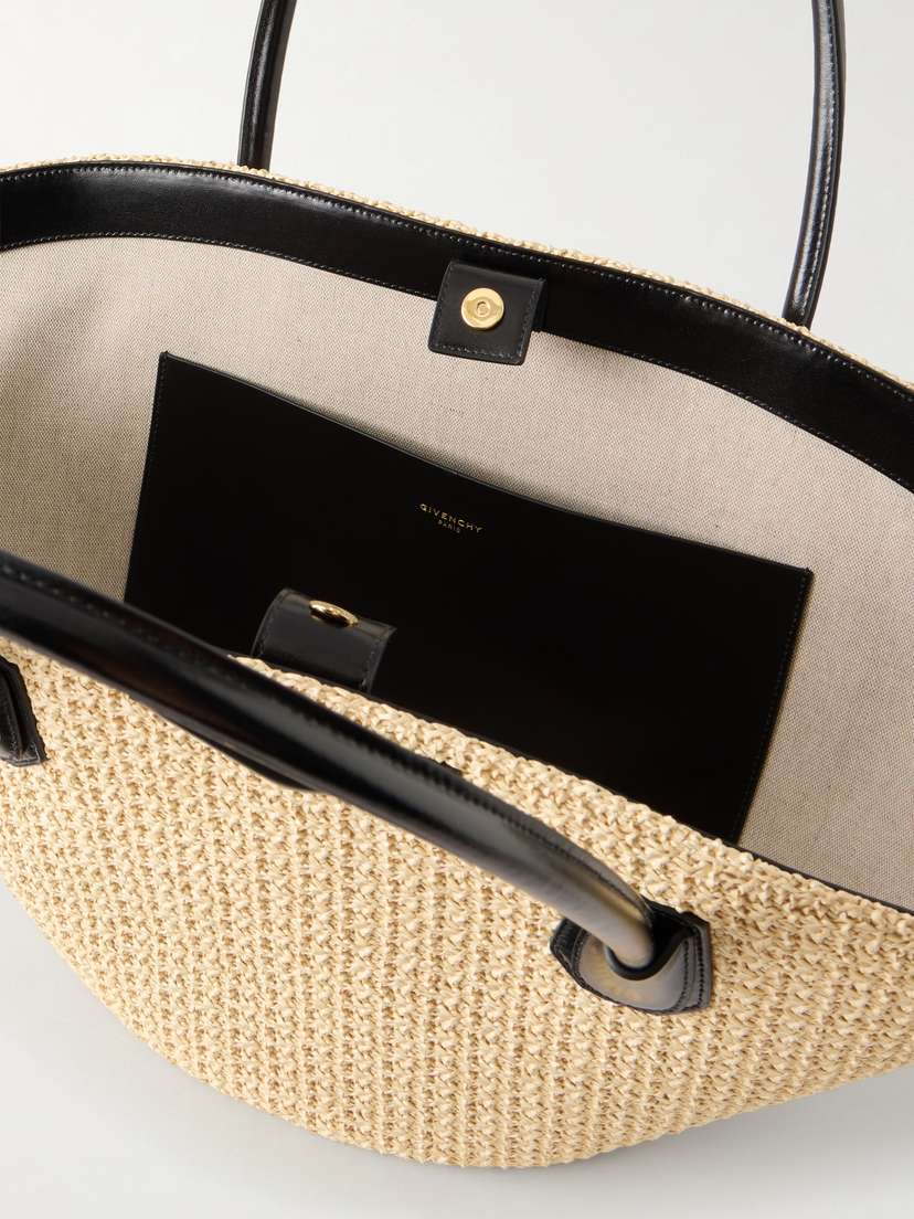 Givenchy Antigona Small Leather-trimmed Raffia Tote | Thumbnail 6 Givenchy Antigona Small Leather-trimmed Raffia Tote | Thumbnail 6