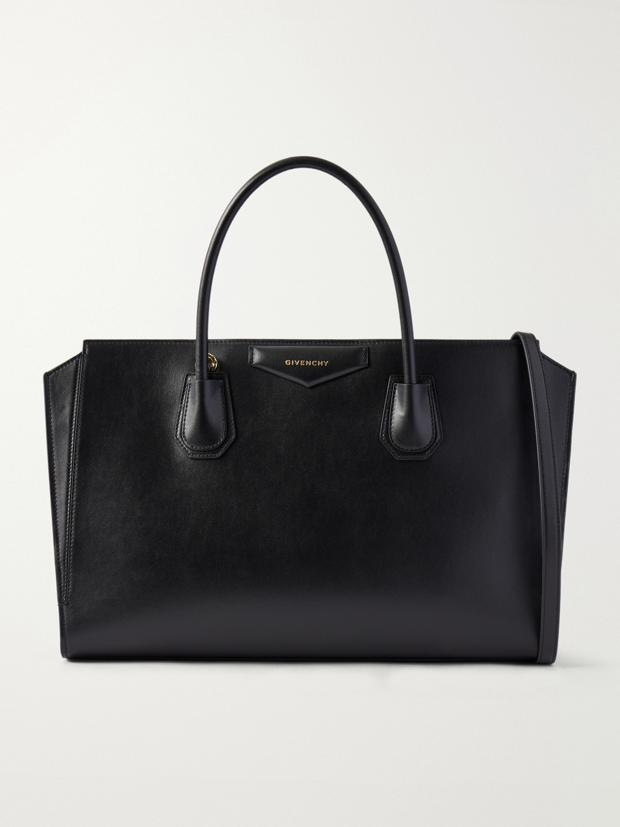 Givenchy Antigona Catchall Medium Leather Shoulder Bag In Black