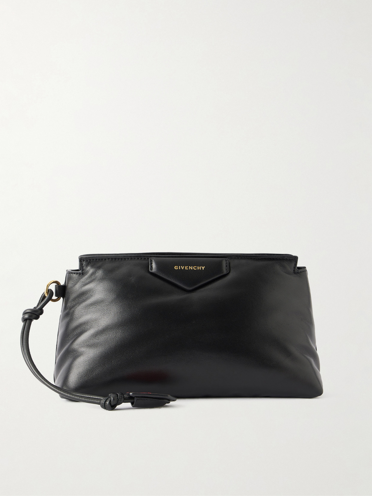 Givenchy Antigona Leather Clutch In Black