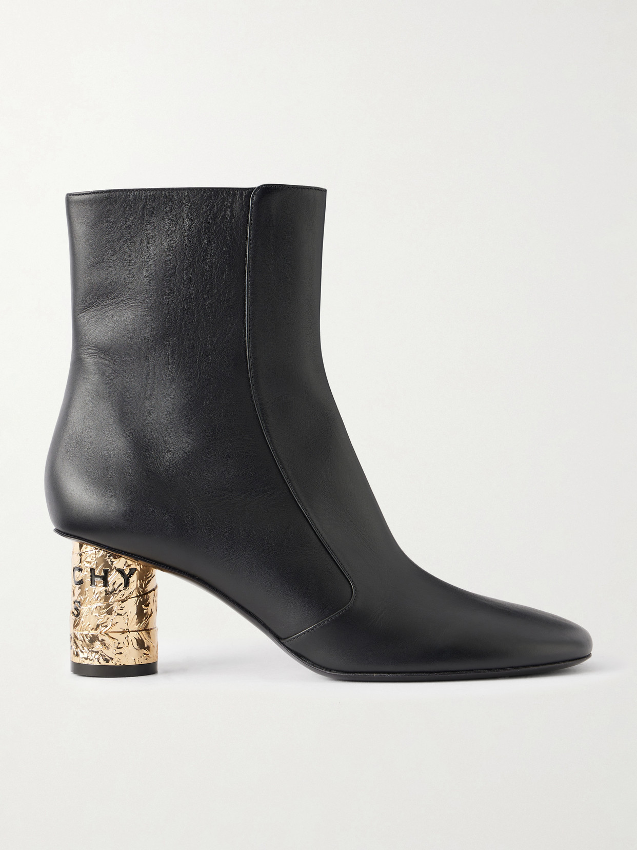 Givenchy Tape 65 Leather Ankle Boots In Black