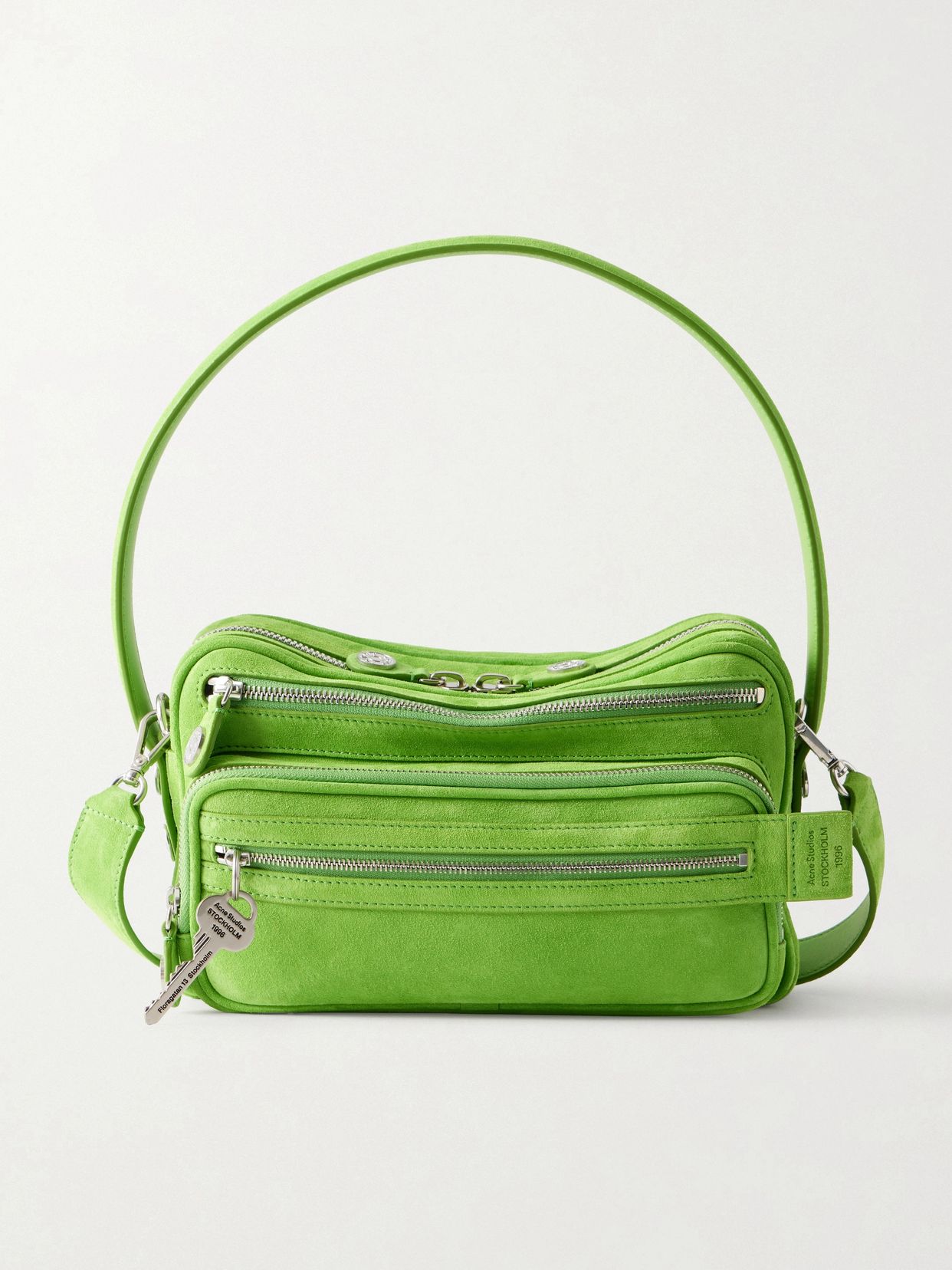 camero party suede shoulder bag