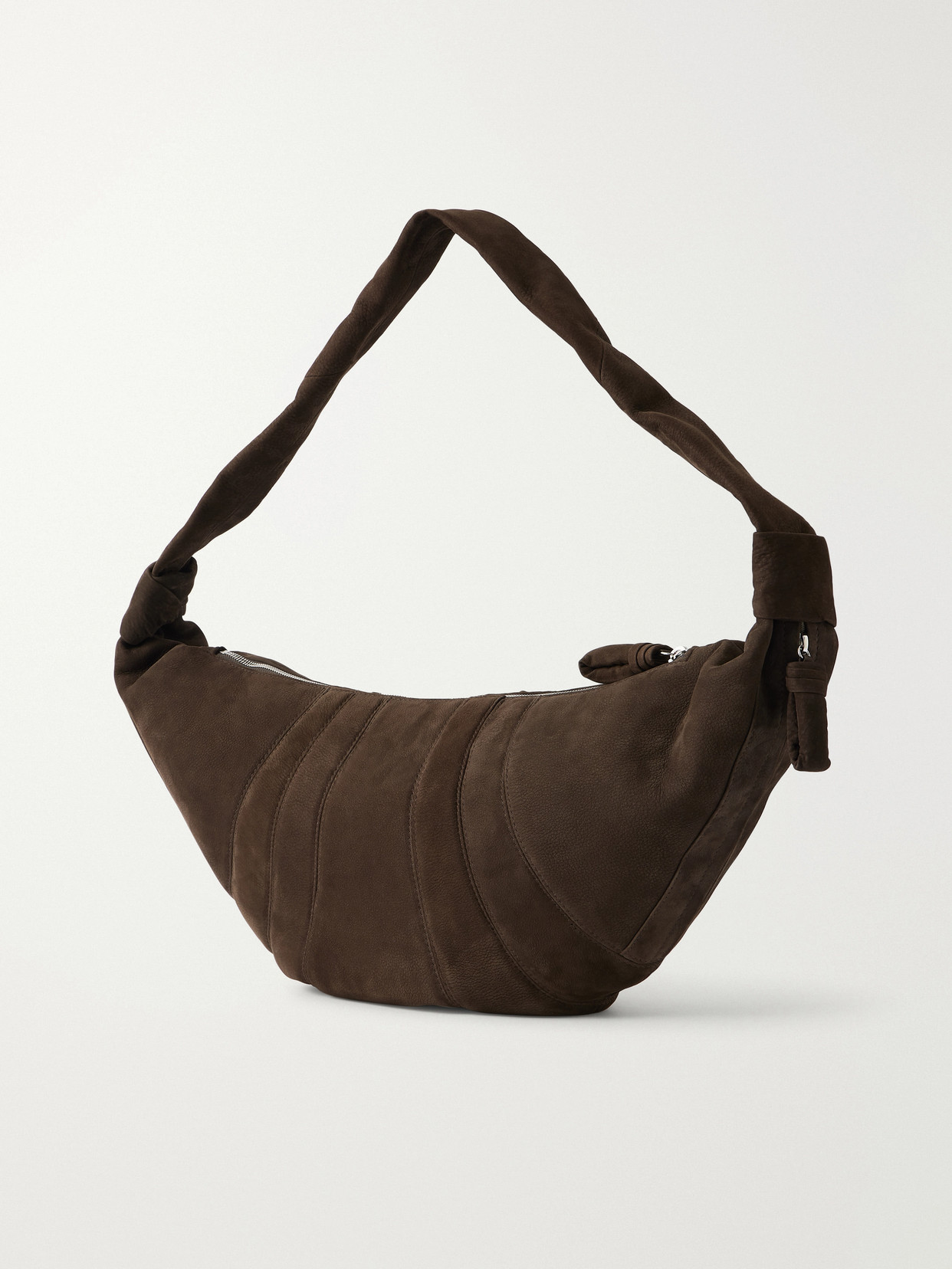Large Croissant Paneled Shoulder Bag