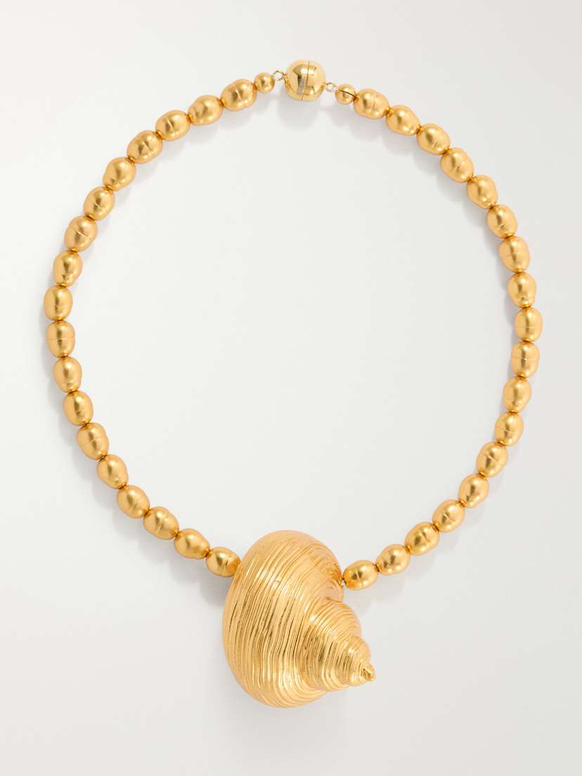 Julietta Mykonos Gold-plated Beaded Necklace