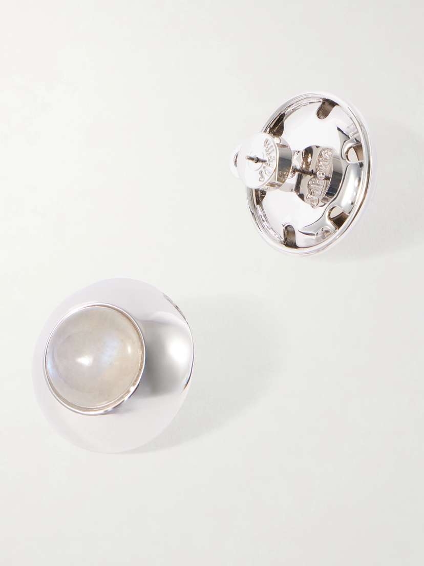 Julietta Bombé Rhodium-plated Moonstone Earrings | Thumbnail 3