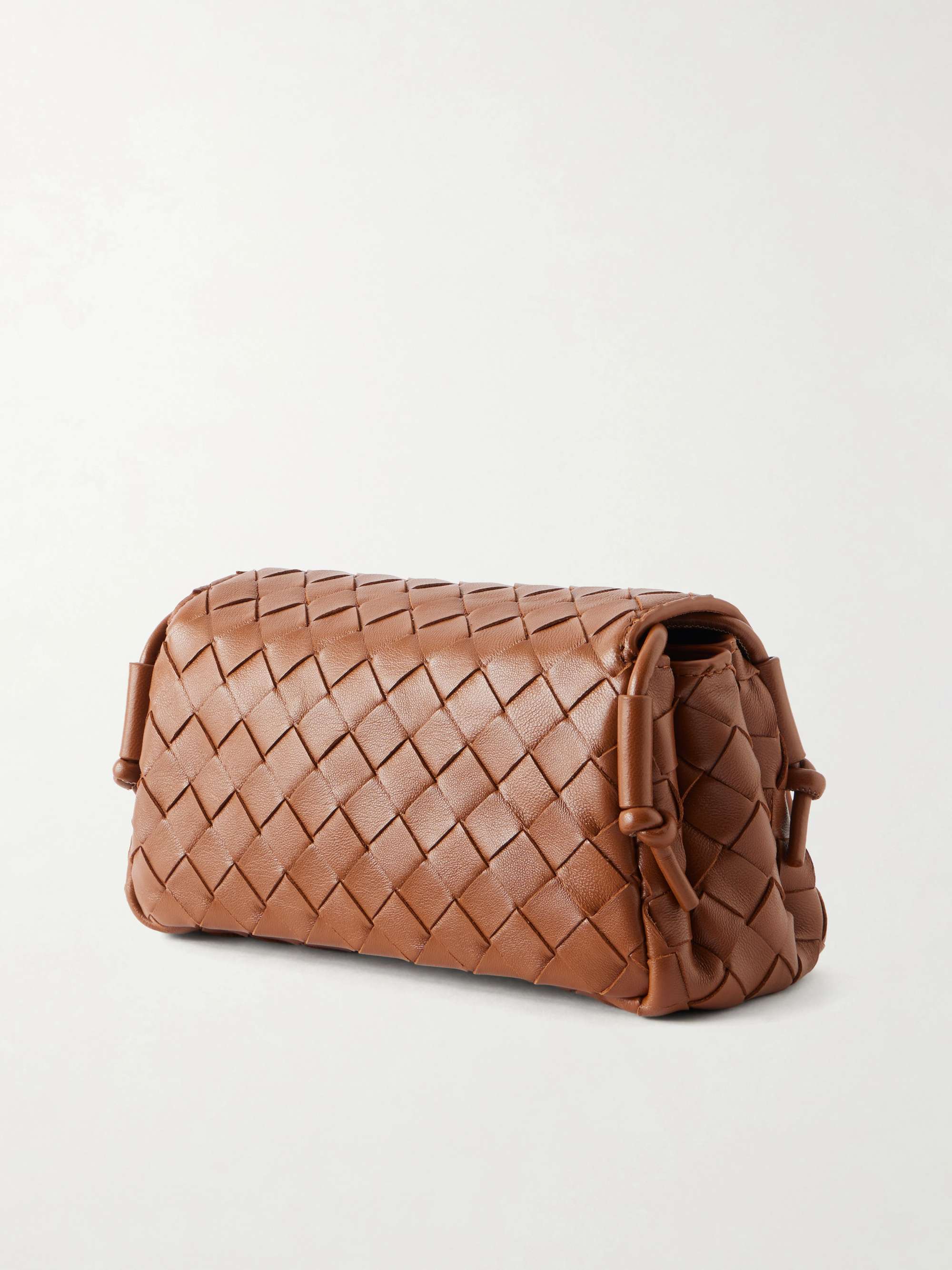 BOTTEGA VENETA Notturno Intrecciato leather shoulder bag | NET-A