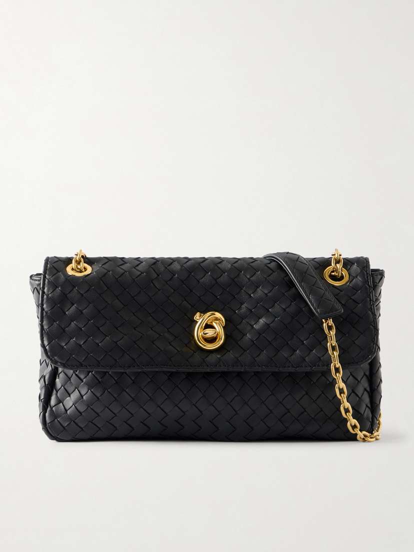 Bottega Veneta Madison Intrecciato Leather Shoulder Bag