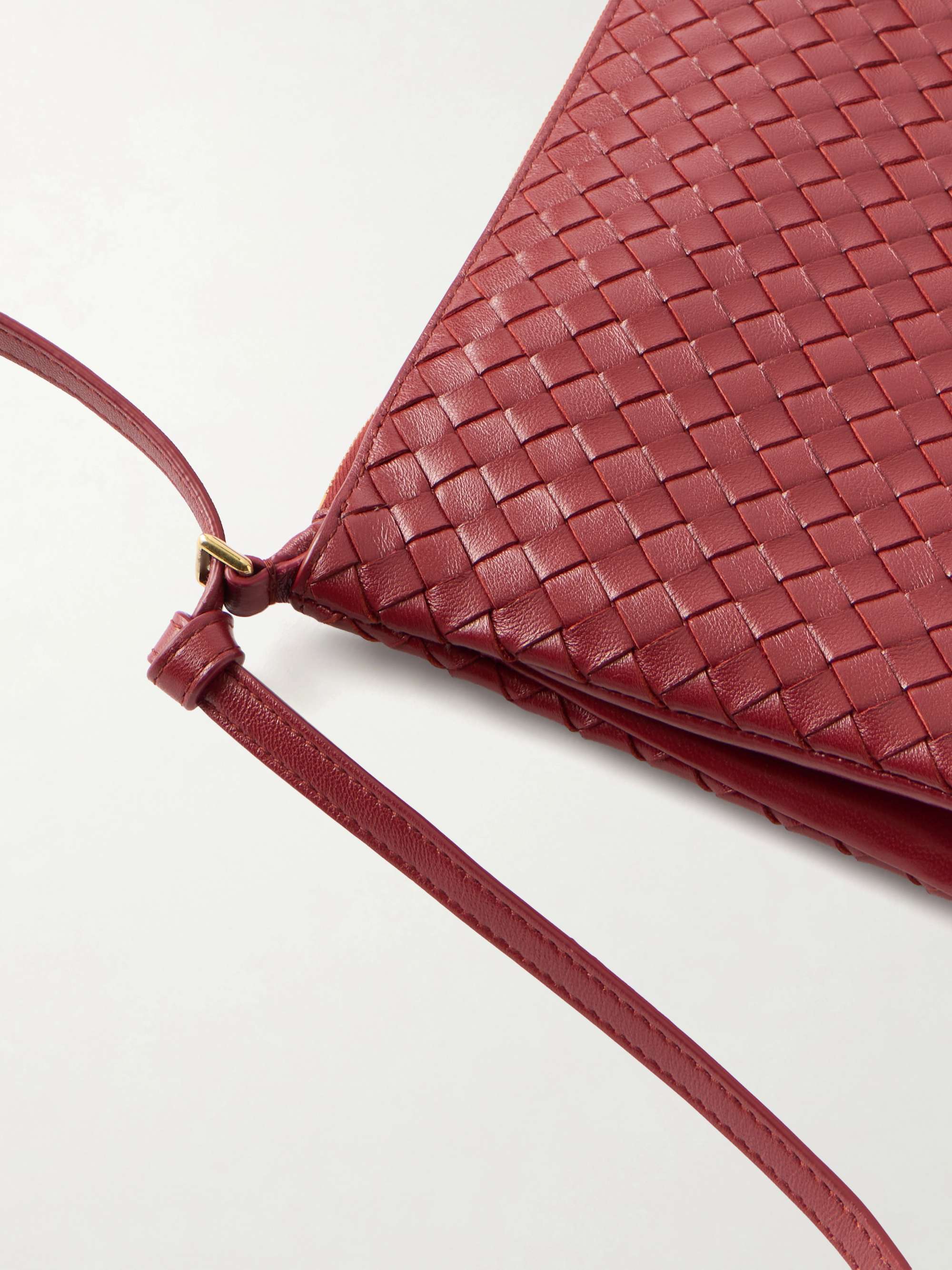 BOTTEGA VENETA Intrecciato Piccolo leather medium pouch | NET-A-PORTER
