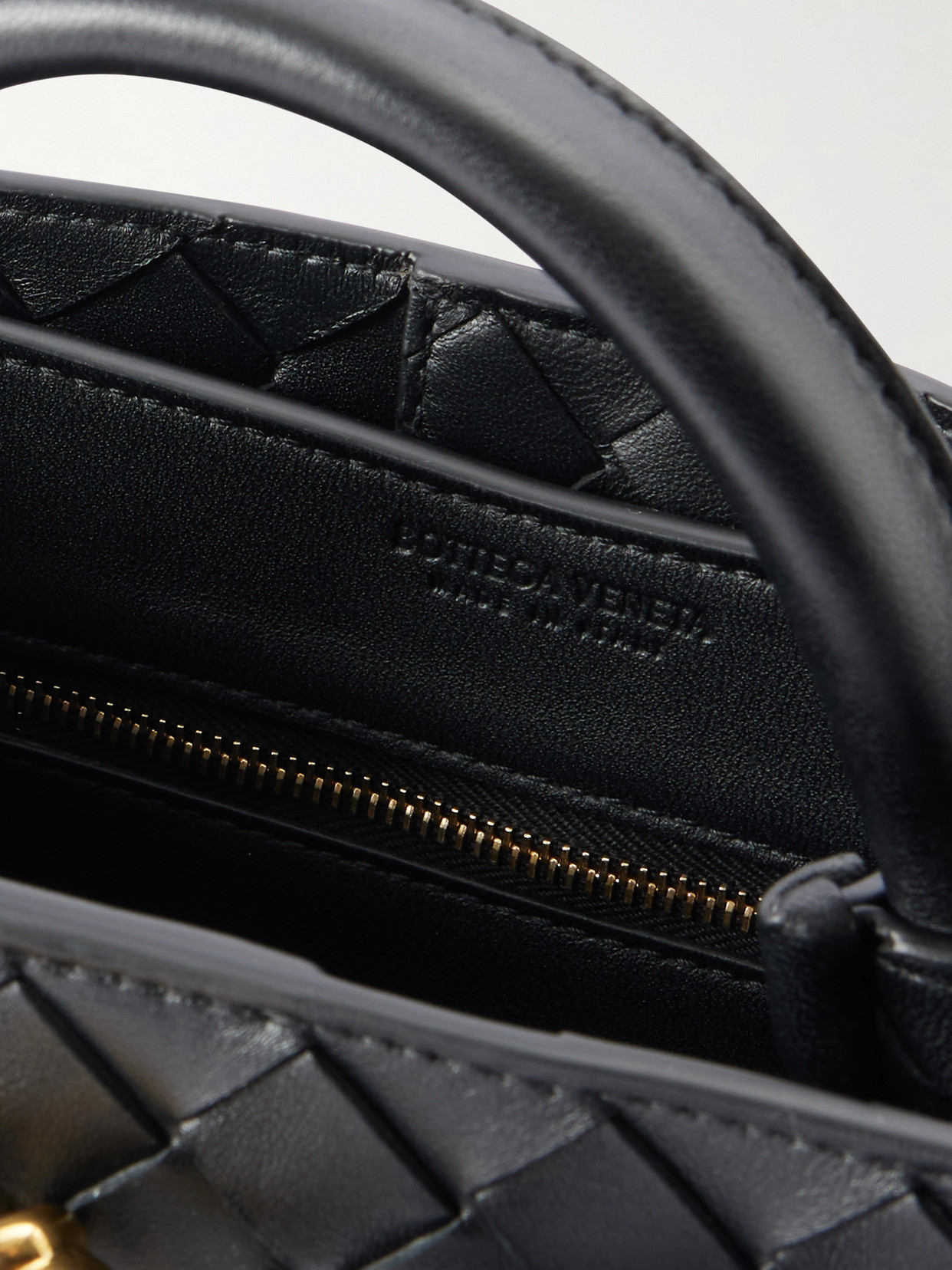 Mini Andiamo Intrecciato Leather Tote