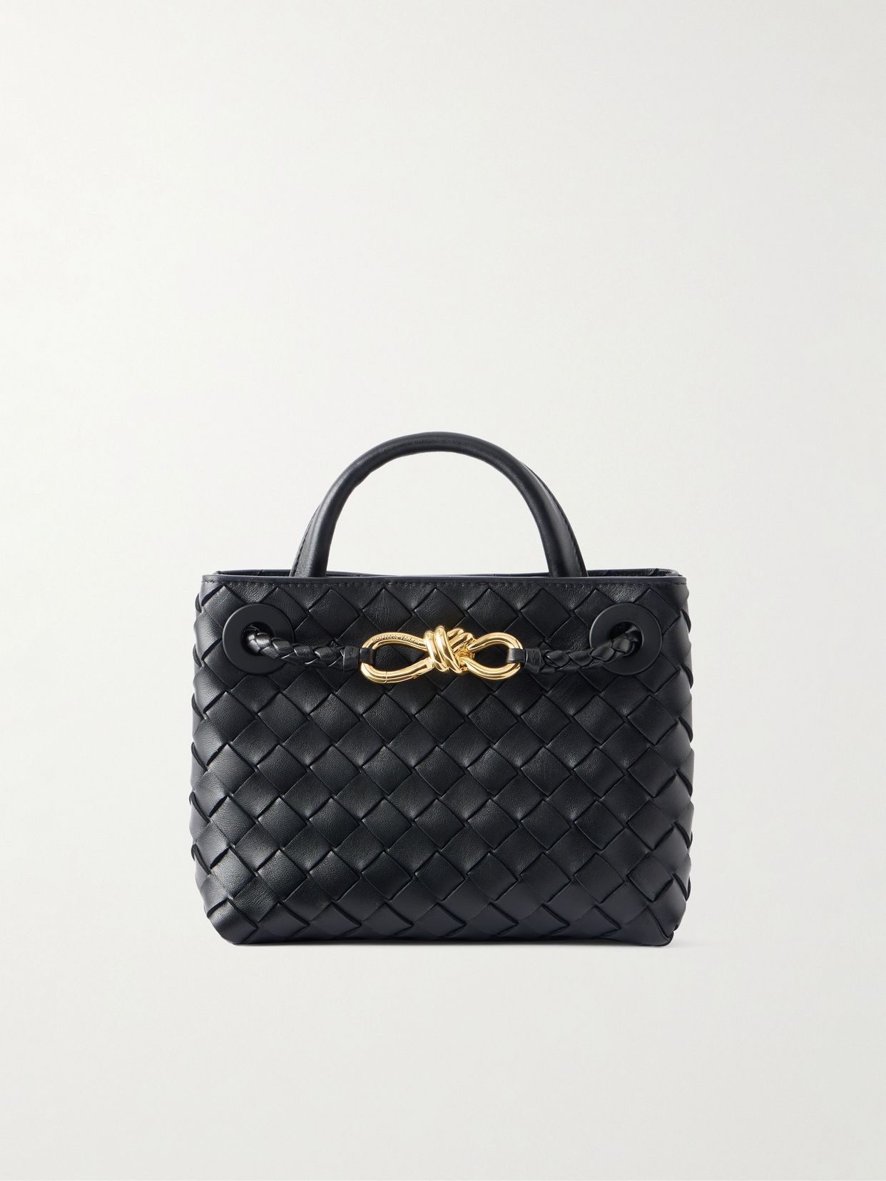 Mini Andiamo Intrecciato leather tote