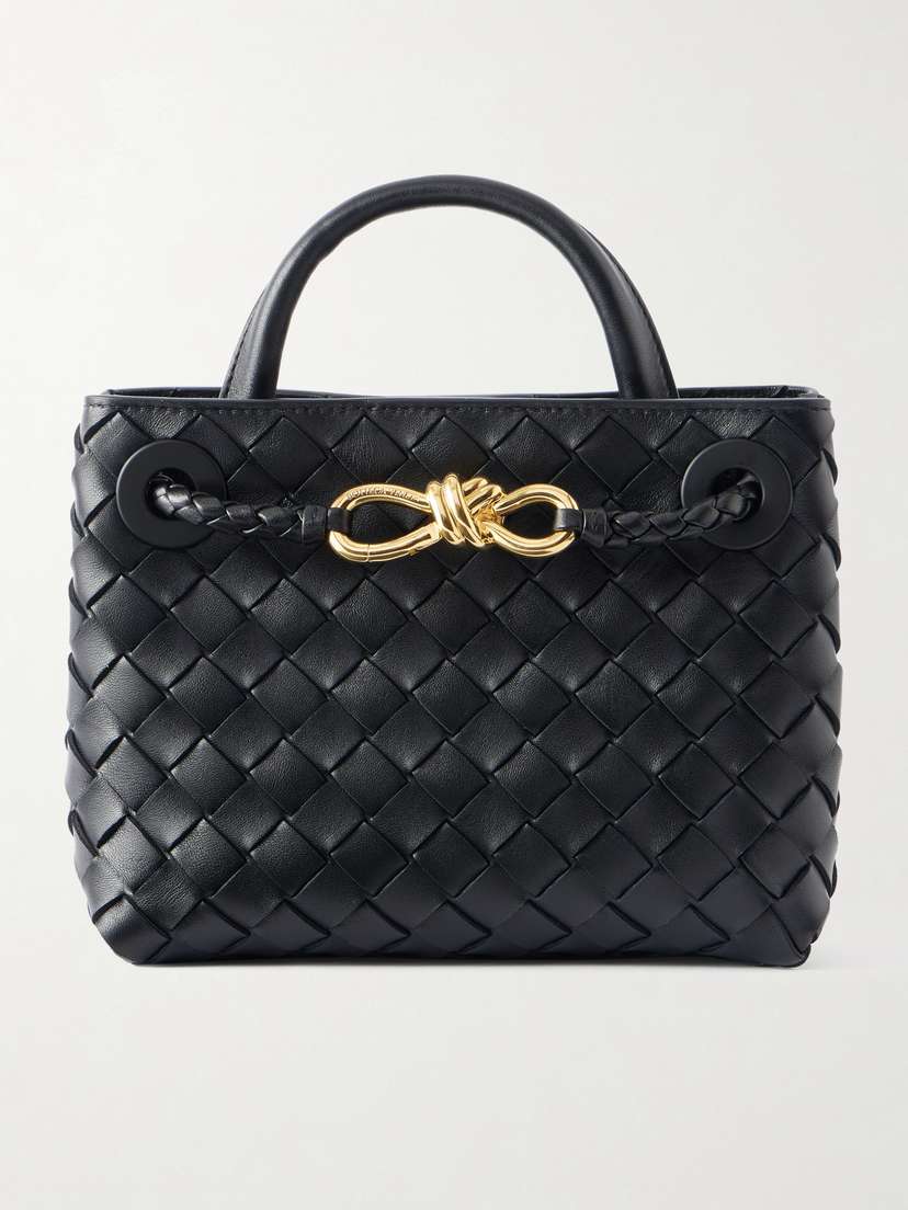 Bottega Veneta Mini Andiamo Intrecciato Leather Tote