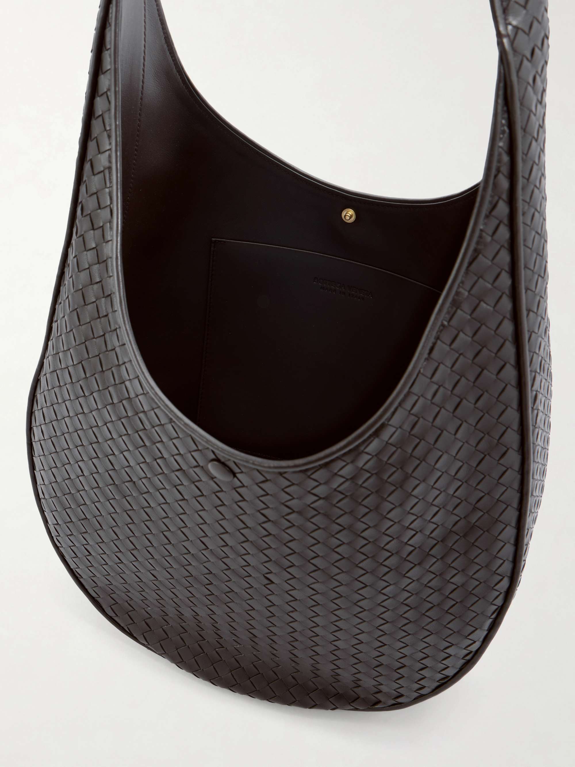 BOTTEGA VENETA Ovetto Intrecciato leather shoulder bag | NET-A-PORTER