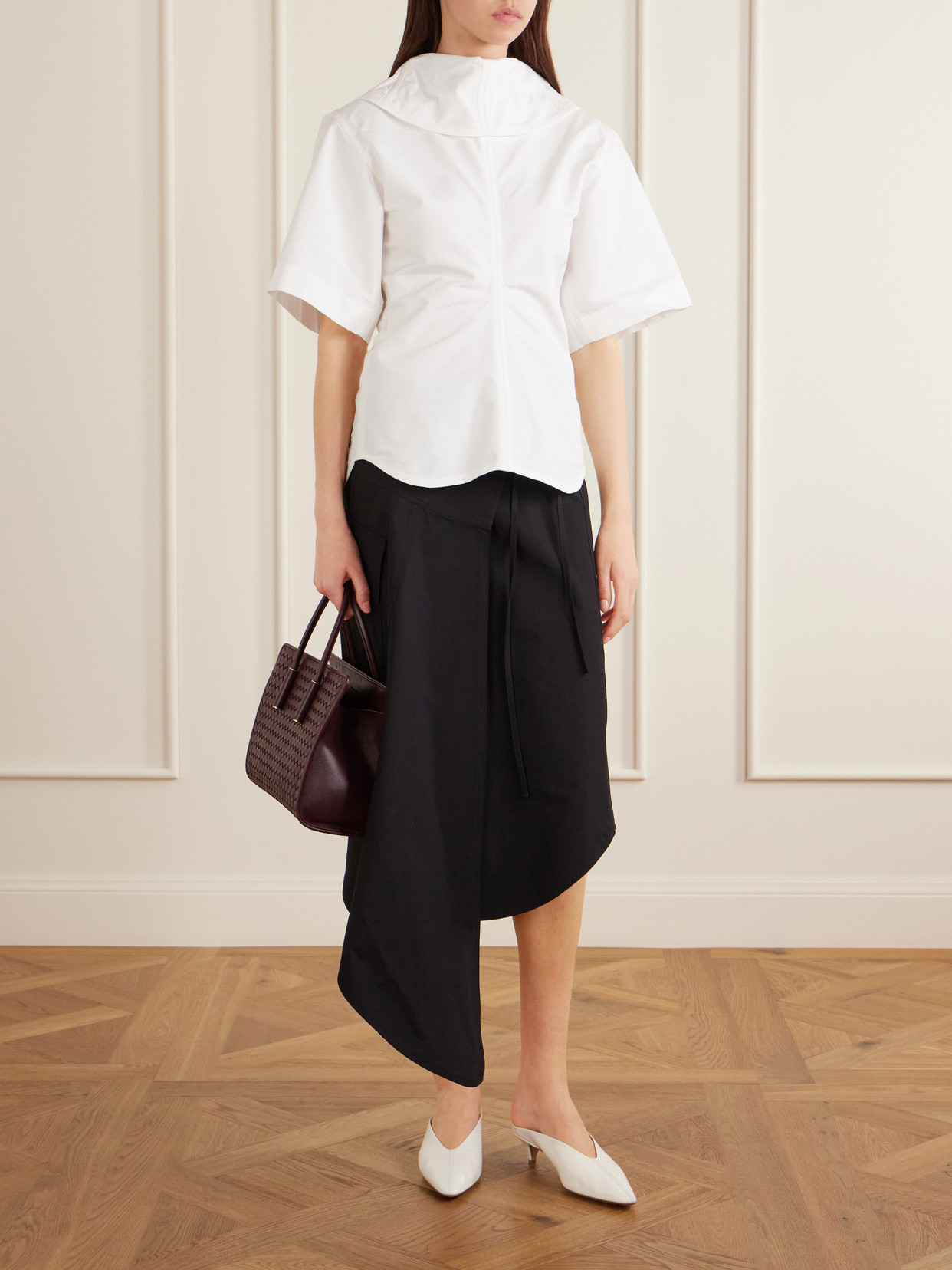Barbara Intrecciato Shoulder Bag