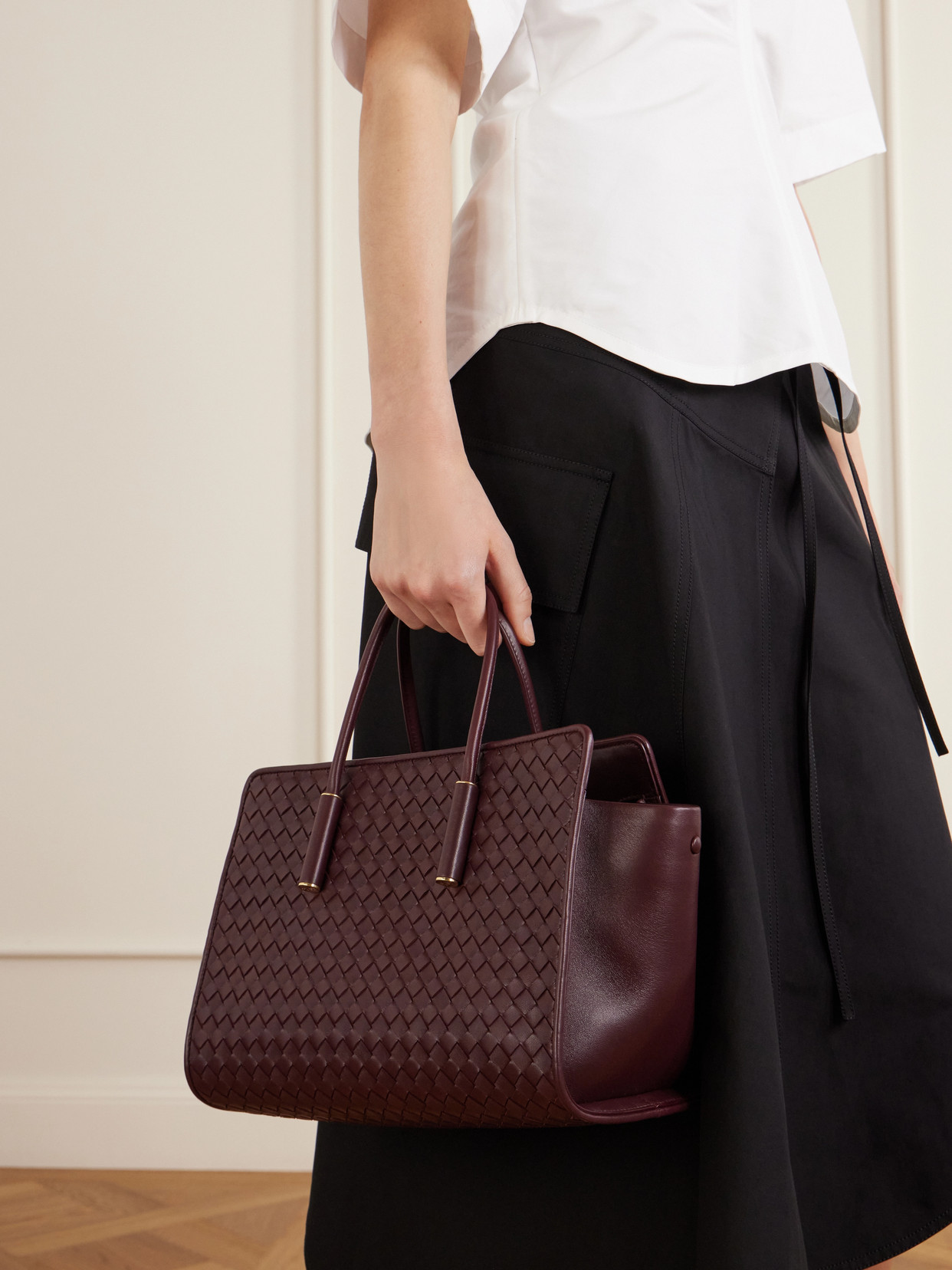 Barbara Intrecciato Shoulder Bag