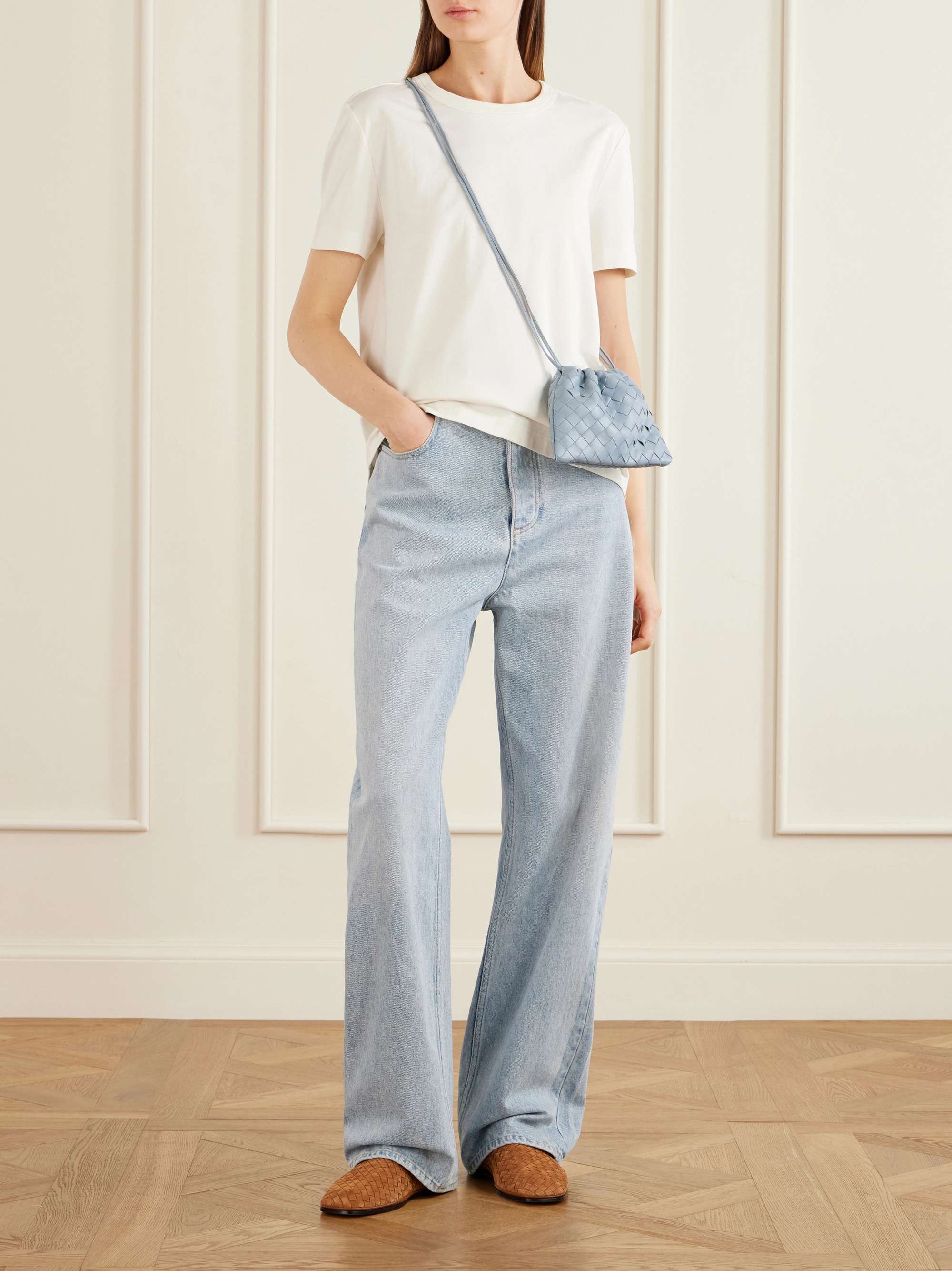 BOTTEGA VENETA Palazzo Intrecciato suede loafers | NET-A-PORTER