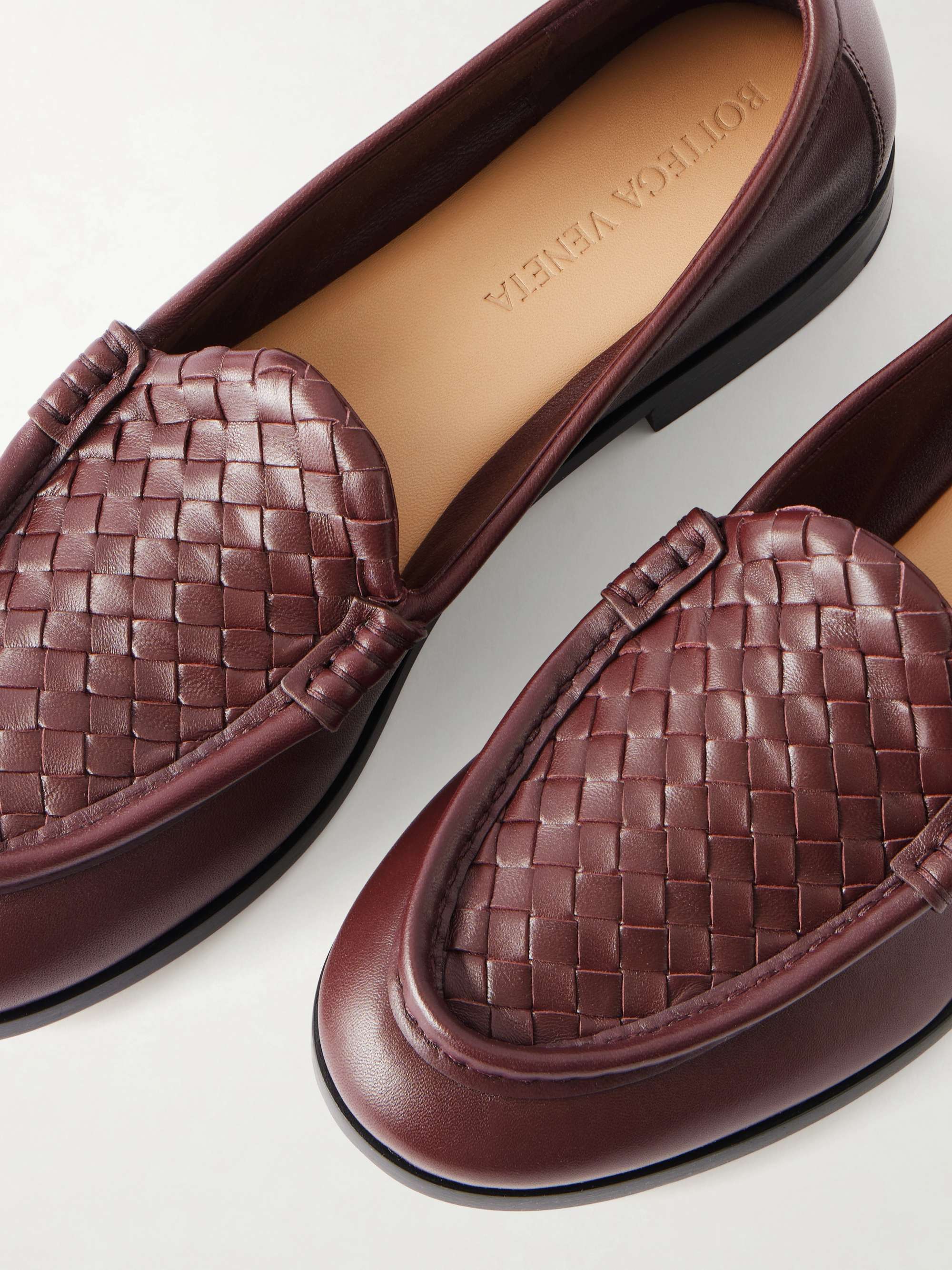 Bottega Veneta 厚底タッセルローファー　マチューブレイジー　43 BOTTEGA VENETA Silenzio Intrecciato suede loafers | NET-A-PORTER
