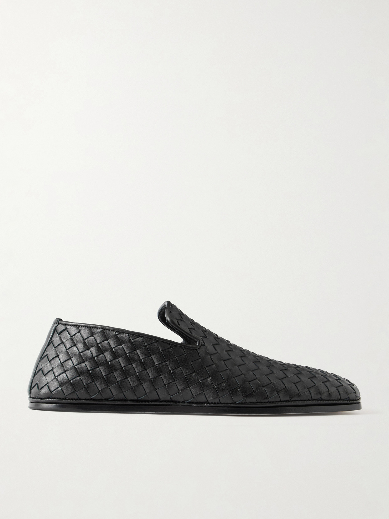 Bottega Veneta - Palazzo Intrecciato Leather Loafers - Black