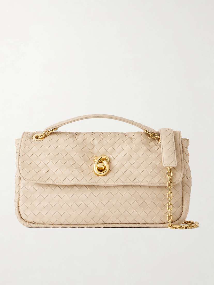 Bottega Veneta Madison Intrecciato Leather Shoulder Bag