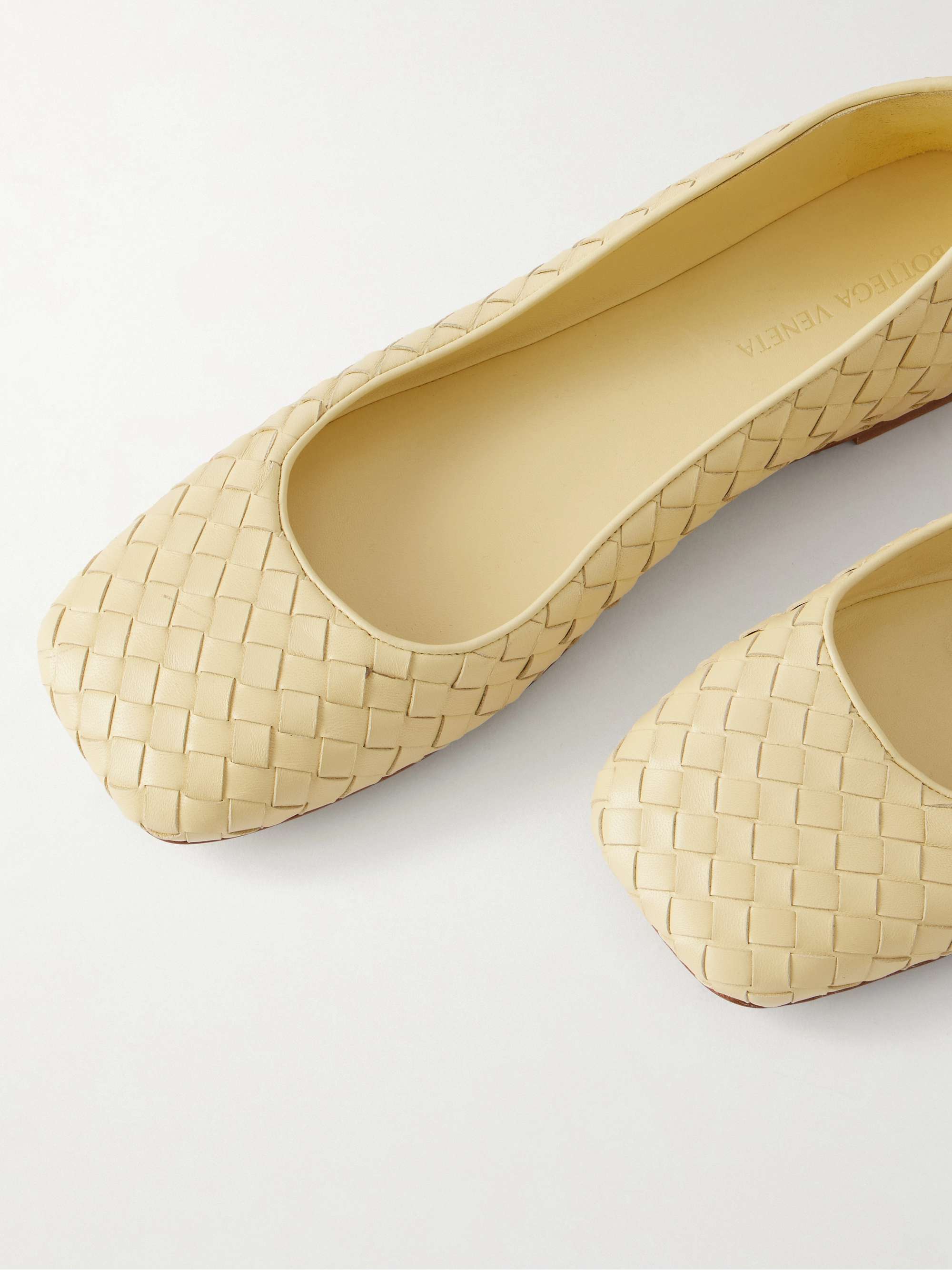 BOTTEGA VENETA Charlotte Intrecciato leather ballet flats | NET-A