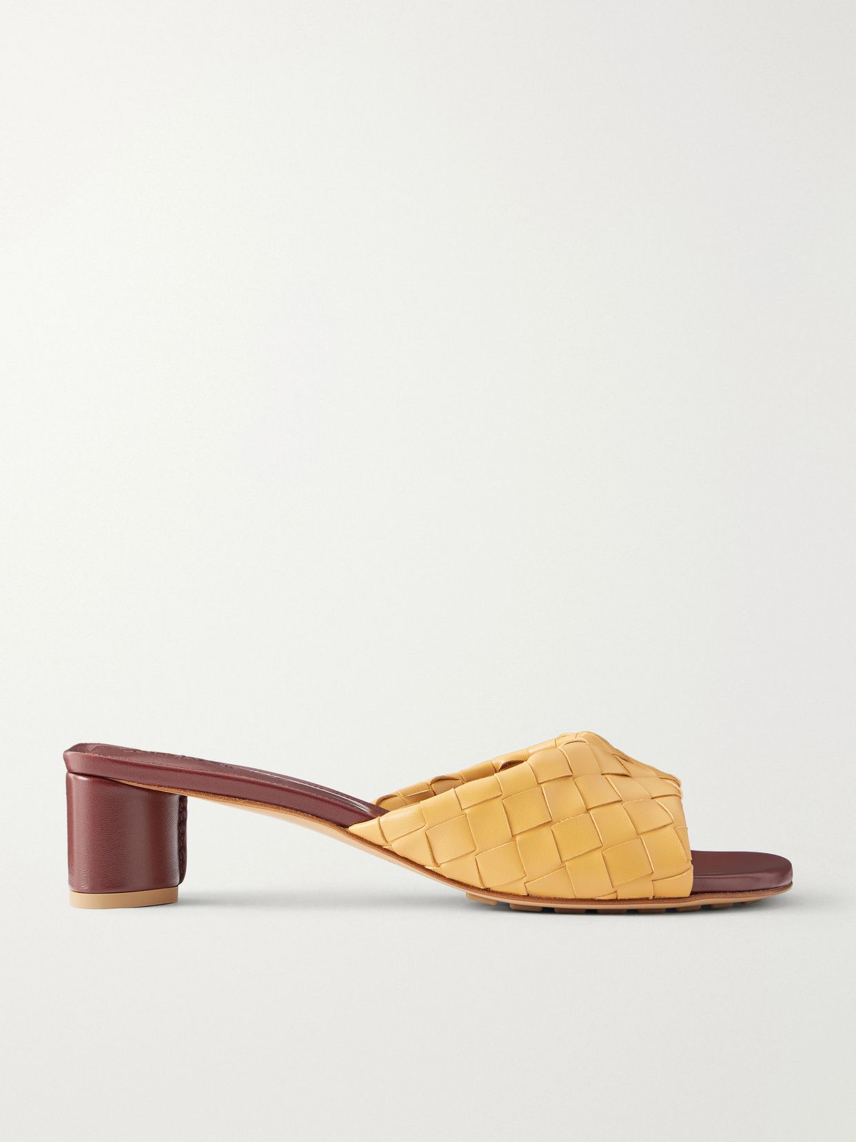 Livia Intrecciato leather mules