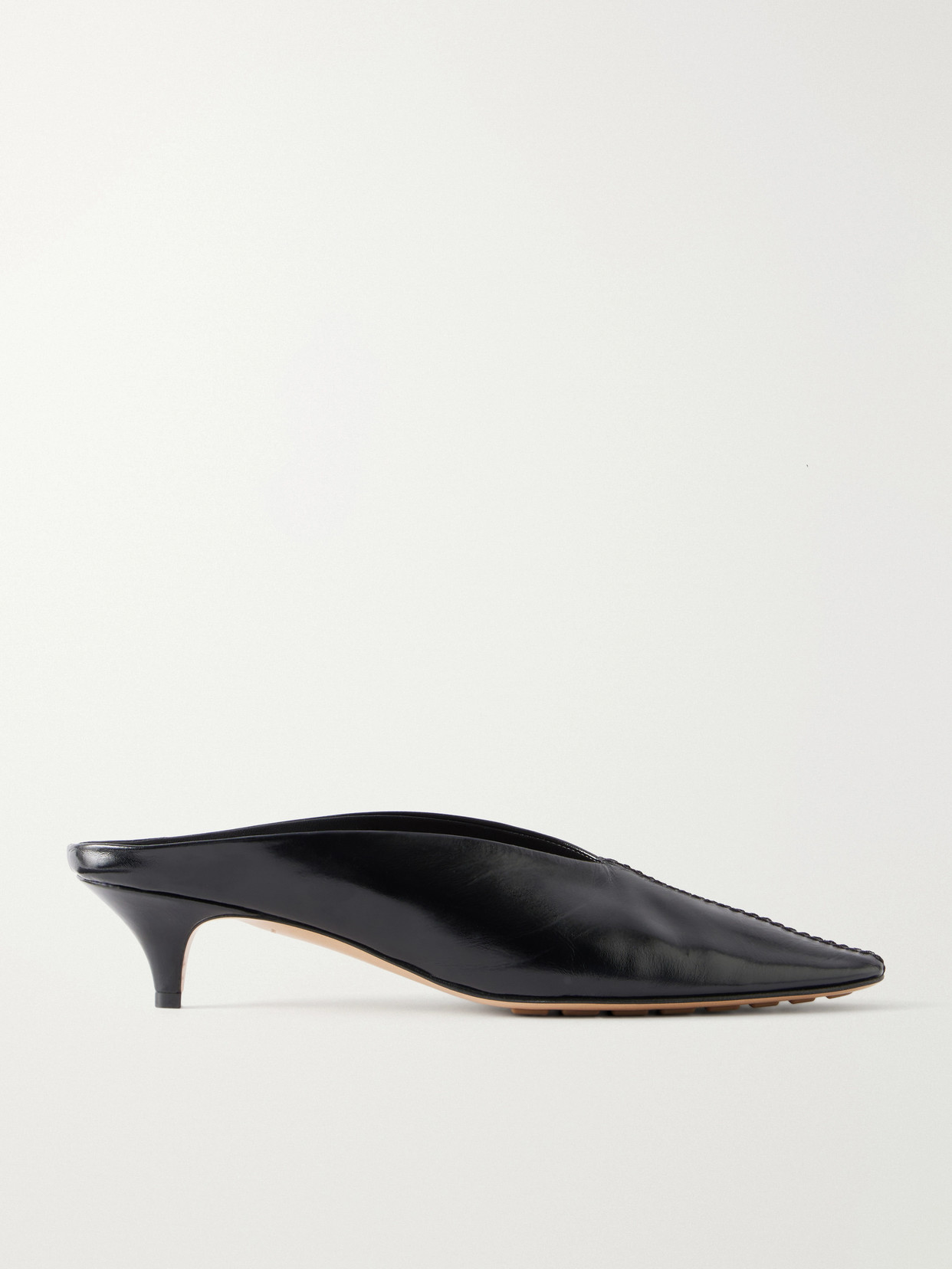Bottega Veneta - Vesta Leather Mules - Black