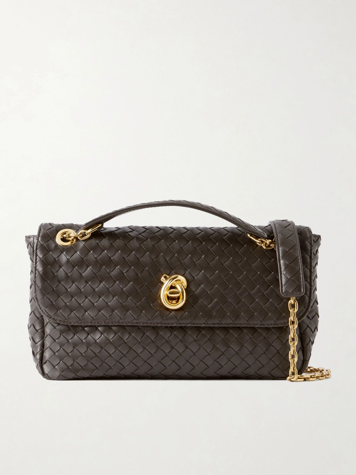 Madison Intrecciato leather shoulder bag