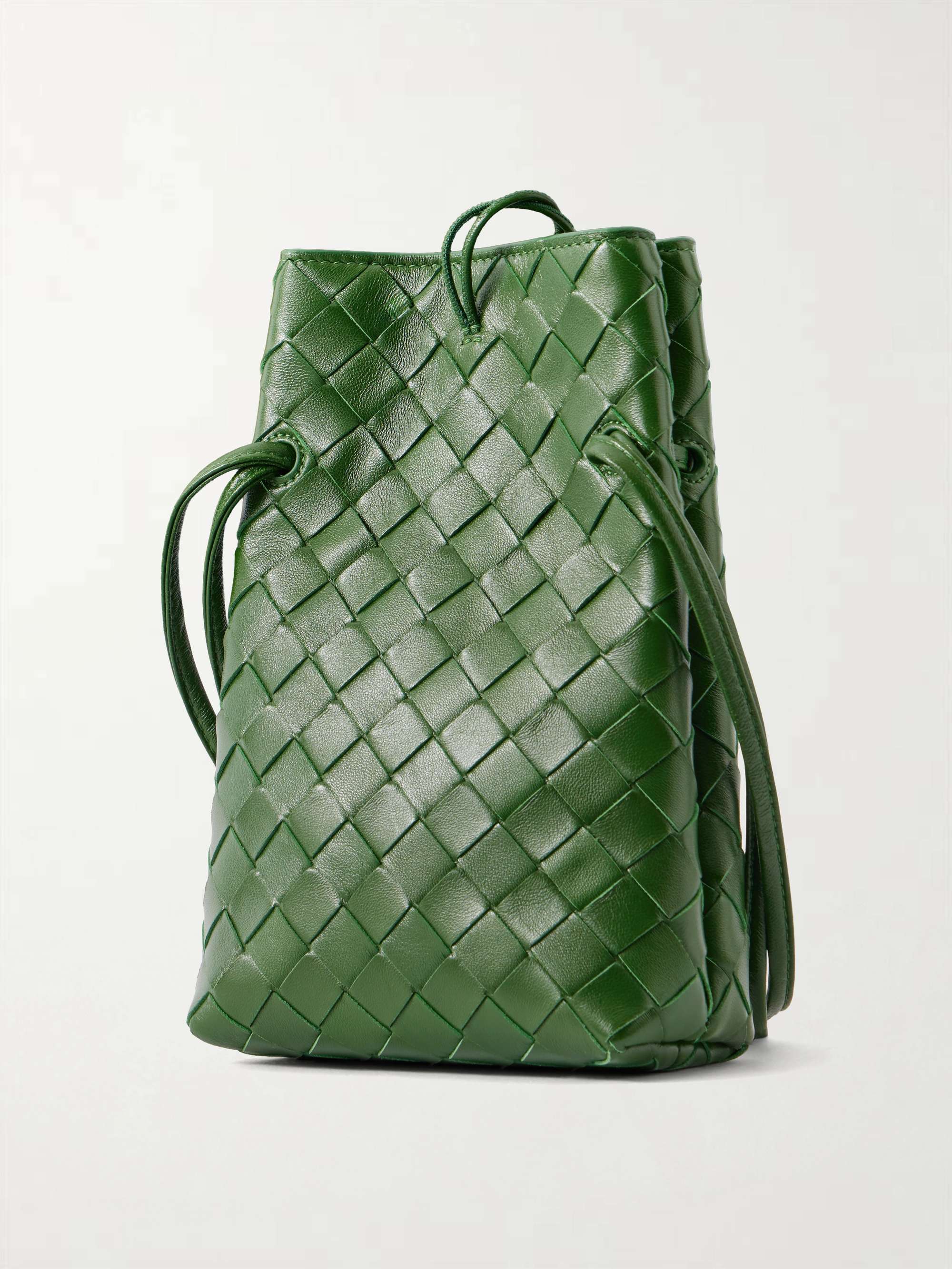BOTTEGA VENETA Andiamo Intrecciato leather phone pouch | NET-A-PORTER