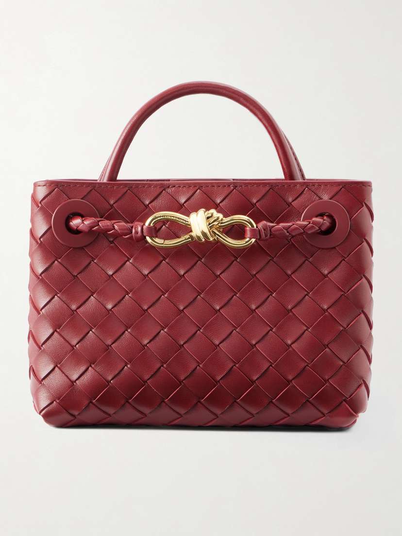 Bottega Veneta Mini Andiamo Intrecciato Leather Tote