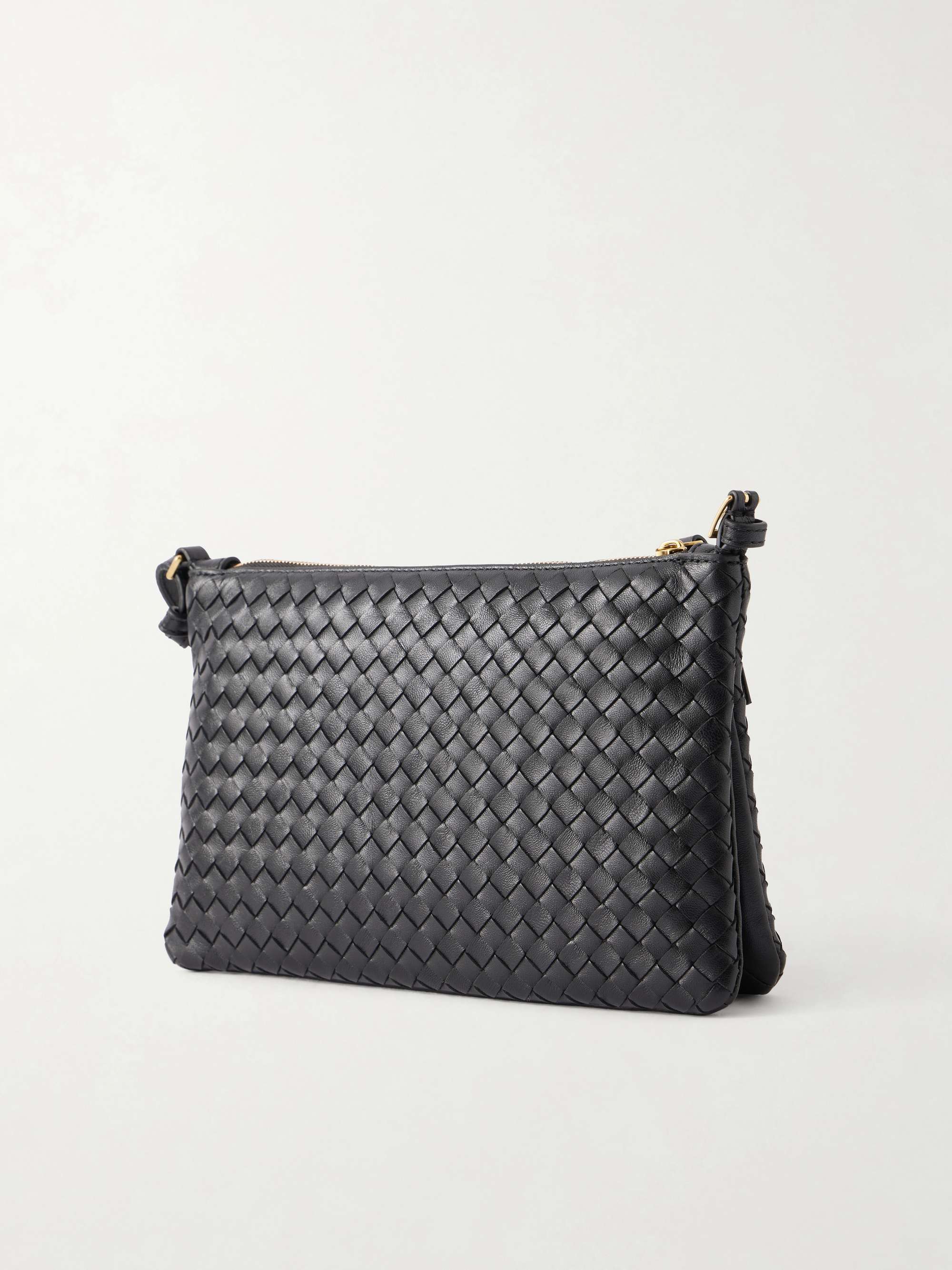 BOTTEGA VENETA Intrecciato Piccolo leather medium pouch | NET-A-PORTER