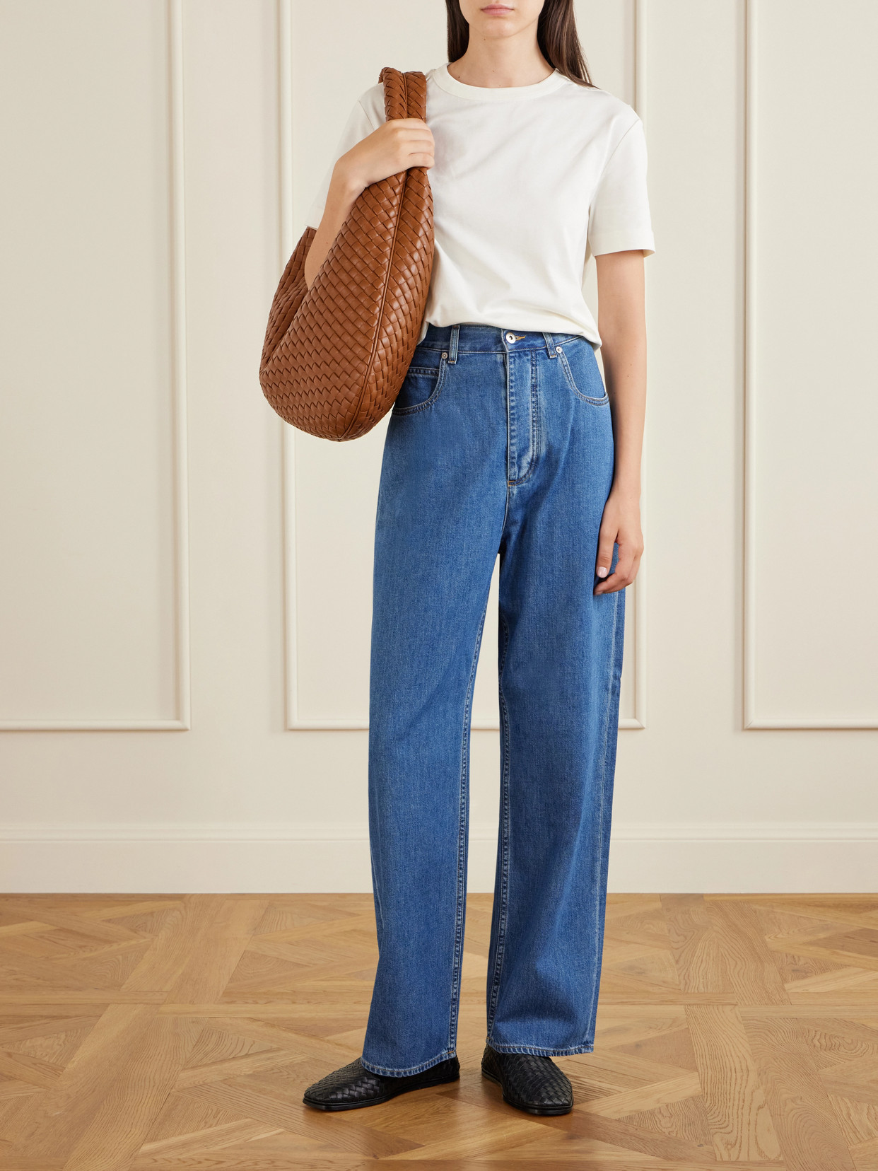 Maxi Veneta Intrecciato Shoulder Bag