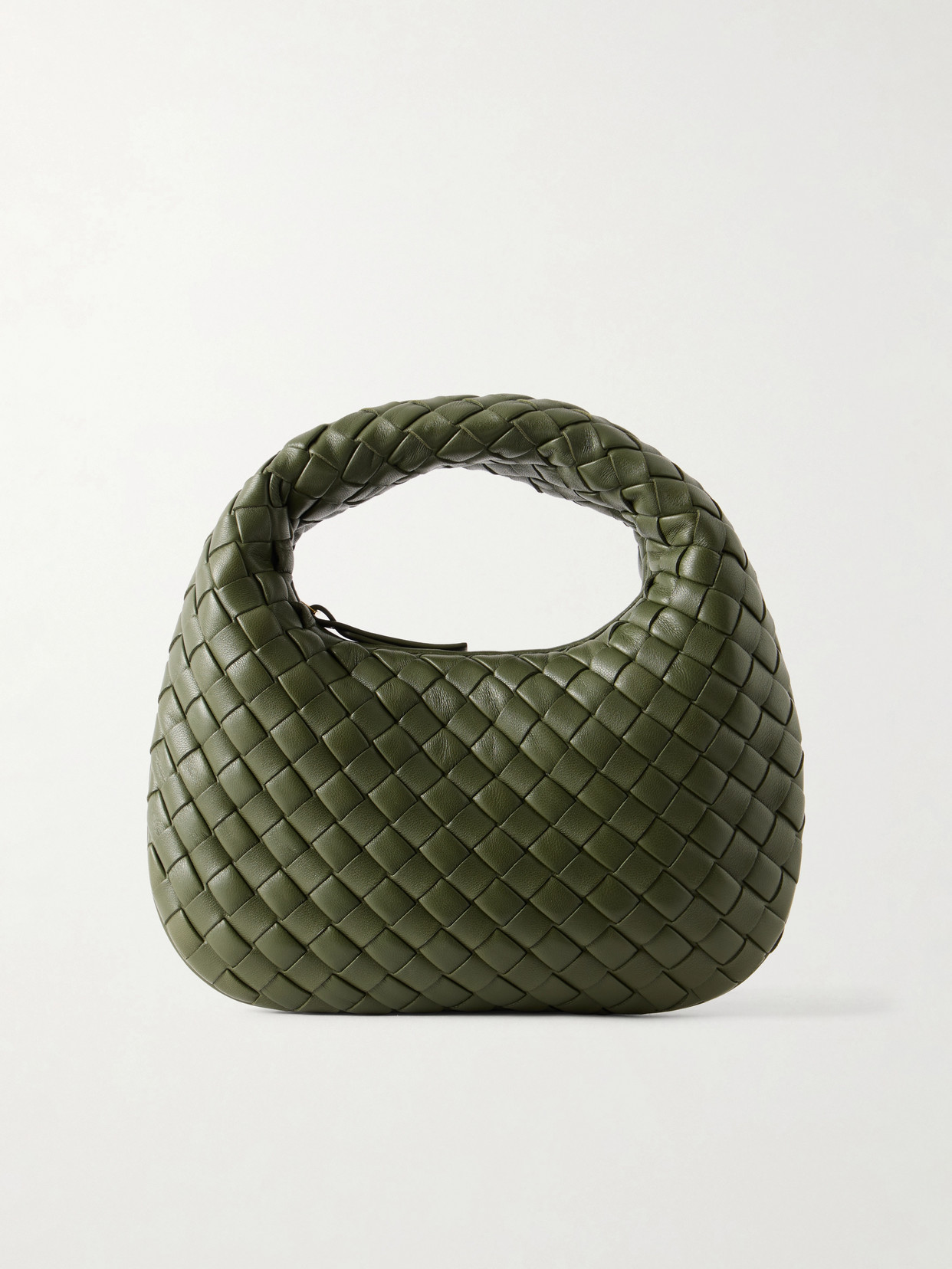 Bottega Veneta - Baby Veneta Intrecciato Leather Shoulder Bag - Green