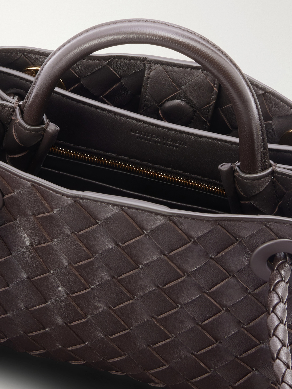 Mini Andiamo Intrecciato Leather Tote