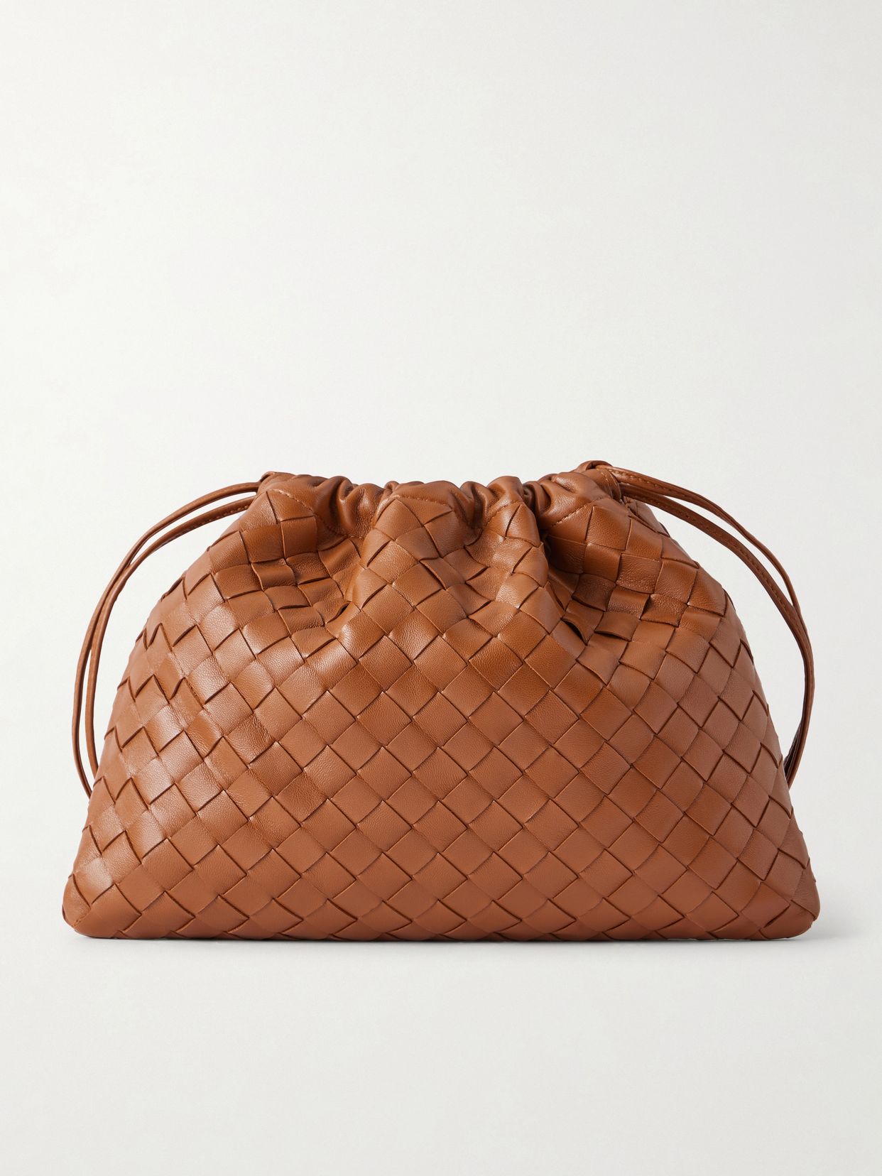 Dustbag Intrecciato leather shoulder bag